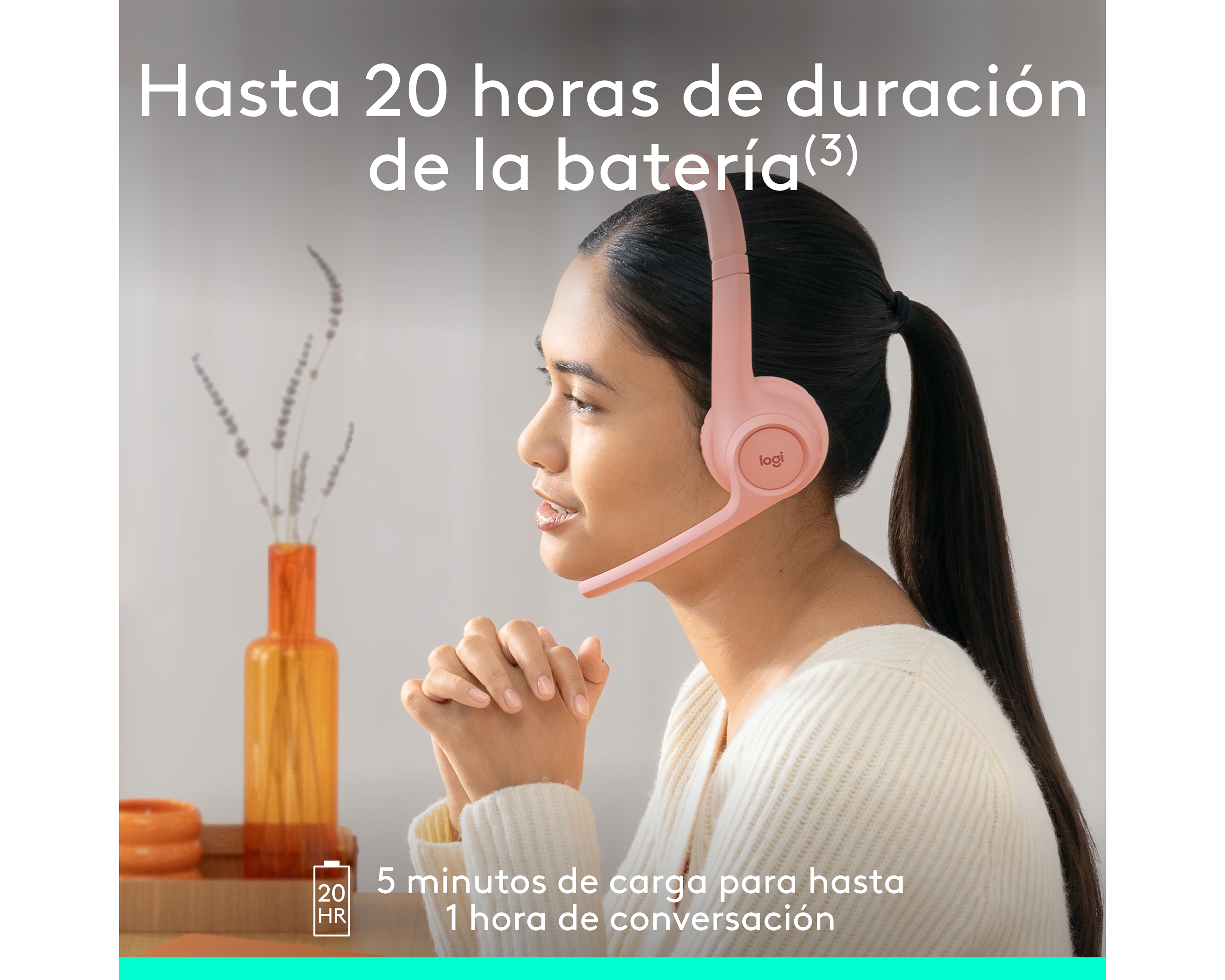 Foto 5 | Foto 5 | Audífonos de Diadema Inalámbricos Logitech Zone 300 981-001411 con Cancelación de Ruido