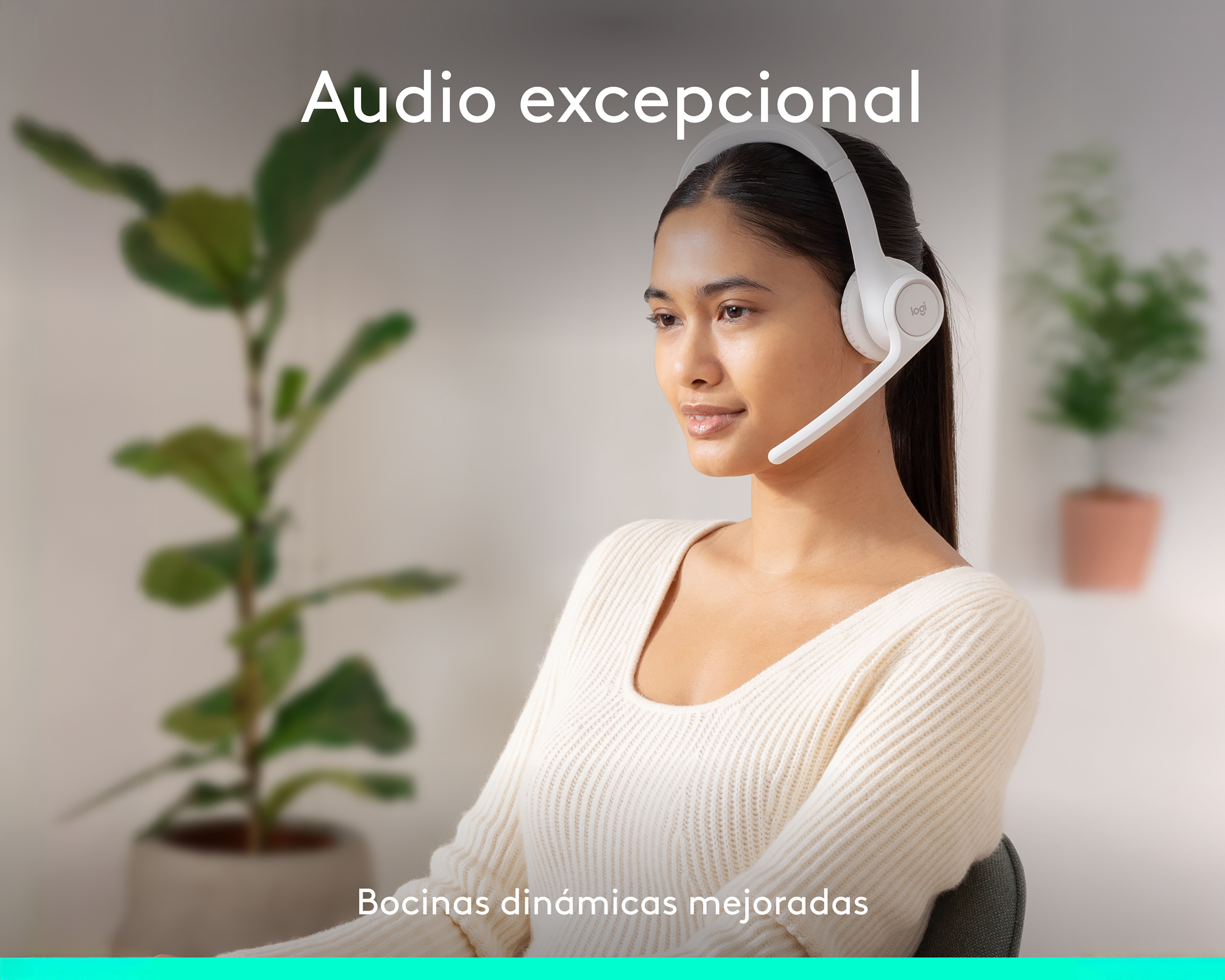 Foto 4 pulgar | Foto 3 | Audífonos Inalámbricos de Diadema Logitech Zone 300 981-001416 con Cancelación de Ruido