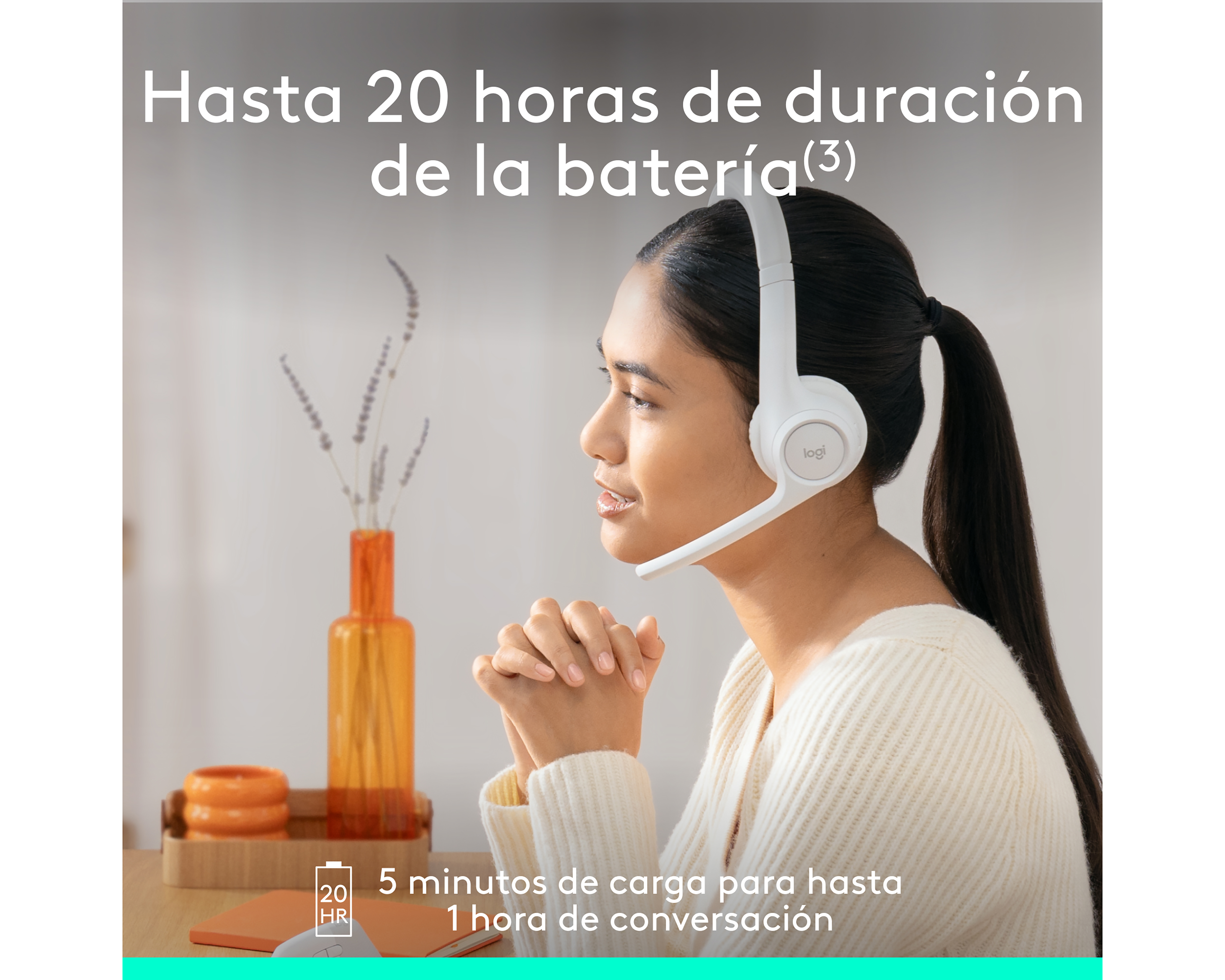 Foto 5 | Foto 5 | Audífonos Inalámbricos de Diadema Logitech Zone 300 981-001416 con Cancelación de Ruido