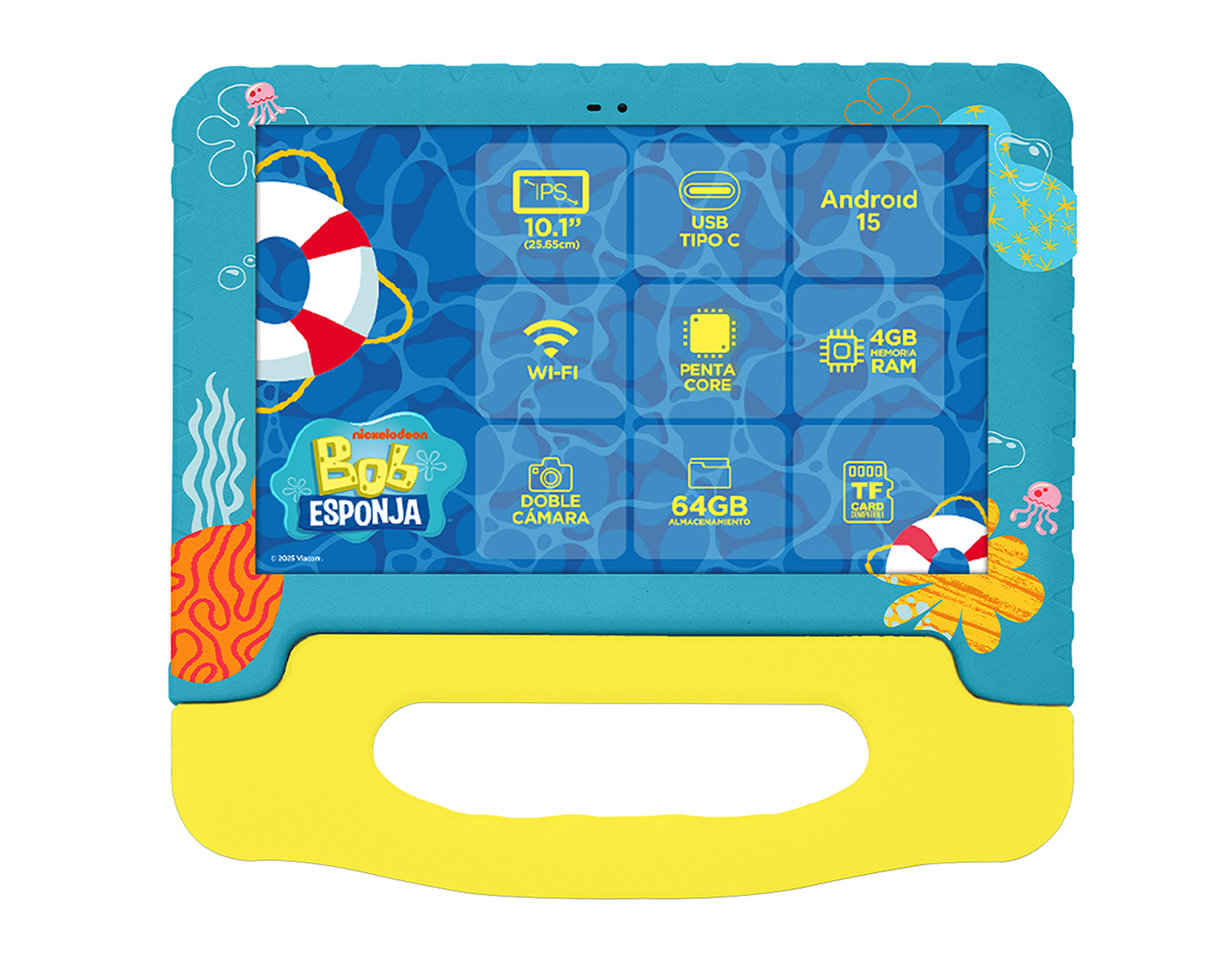Foto 1 | Foto 1 | Tablet Ghia NOT10382 Bob Esponja 10.1 Pulgadas 64 GB 4 GB RAM