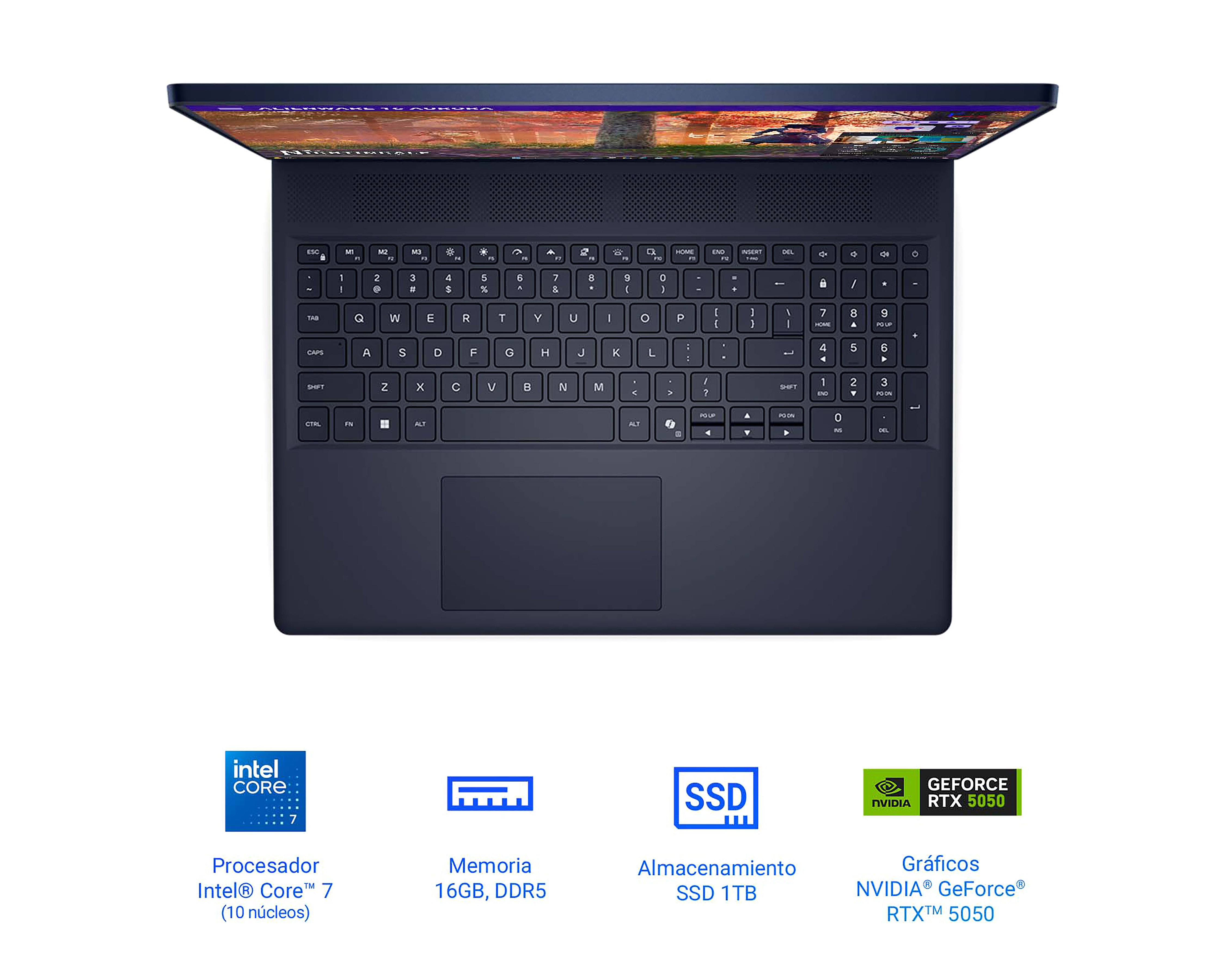 Foto 4 pulgar | Foto 3 | Laptop Gamer Alienware 16 Pulgadas GeForce RTX 5050 16 GB RAM 1 TB Negro