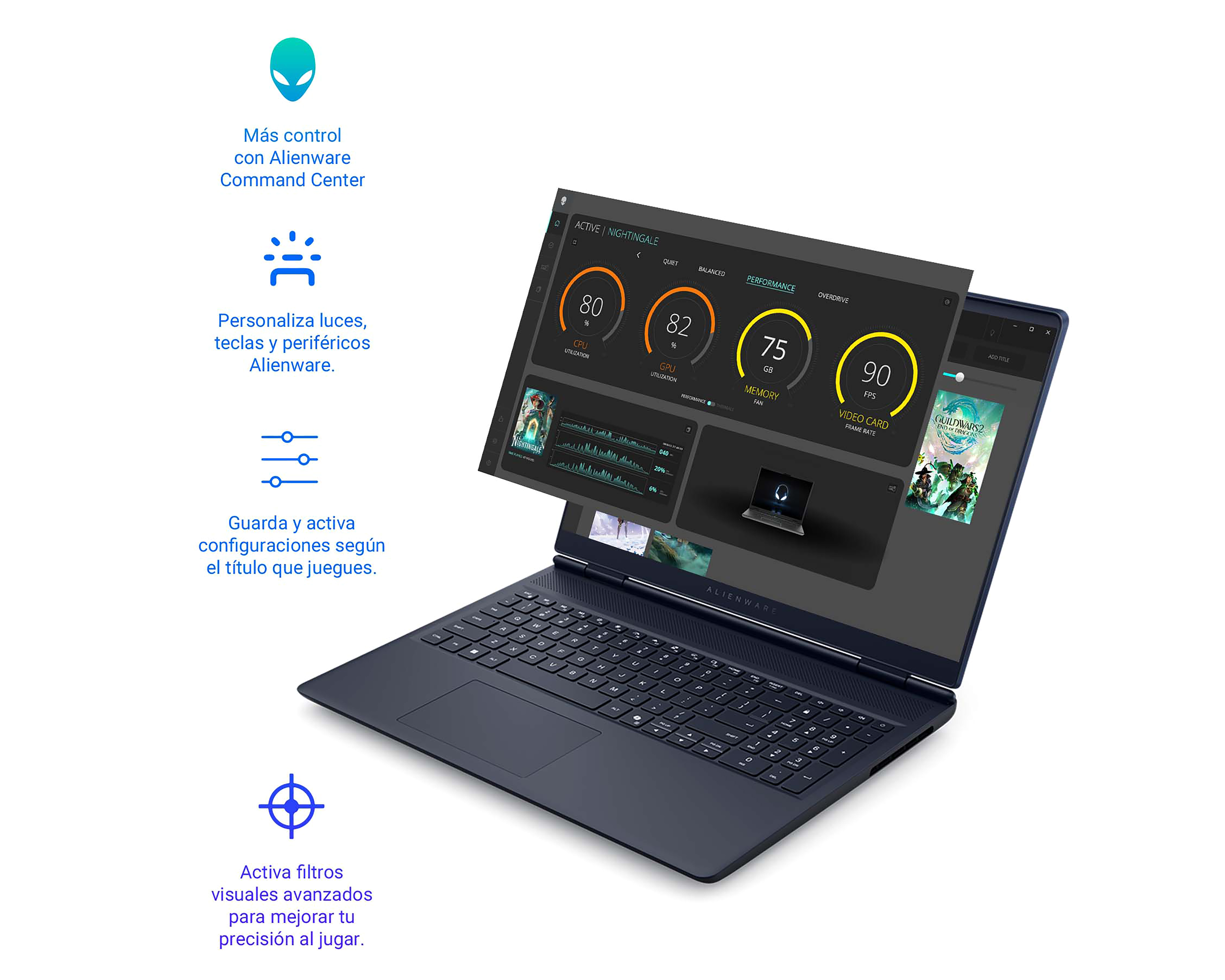 Foto 6 pulgar | Foto 5 | Laptop Gamer Alienware 16 Pulgadas GeForce RTX 5050 16 GB RAM 1 TB Negro