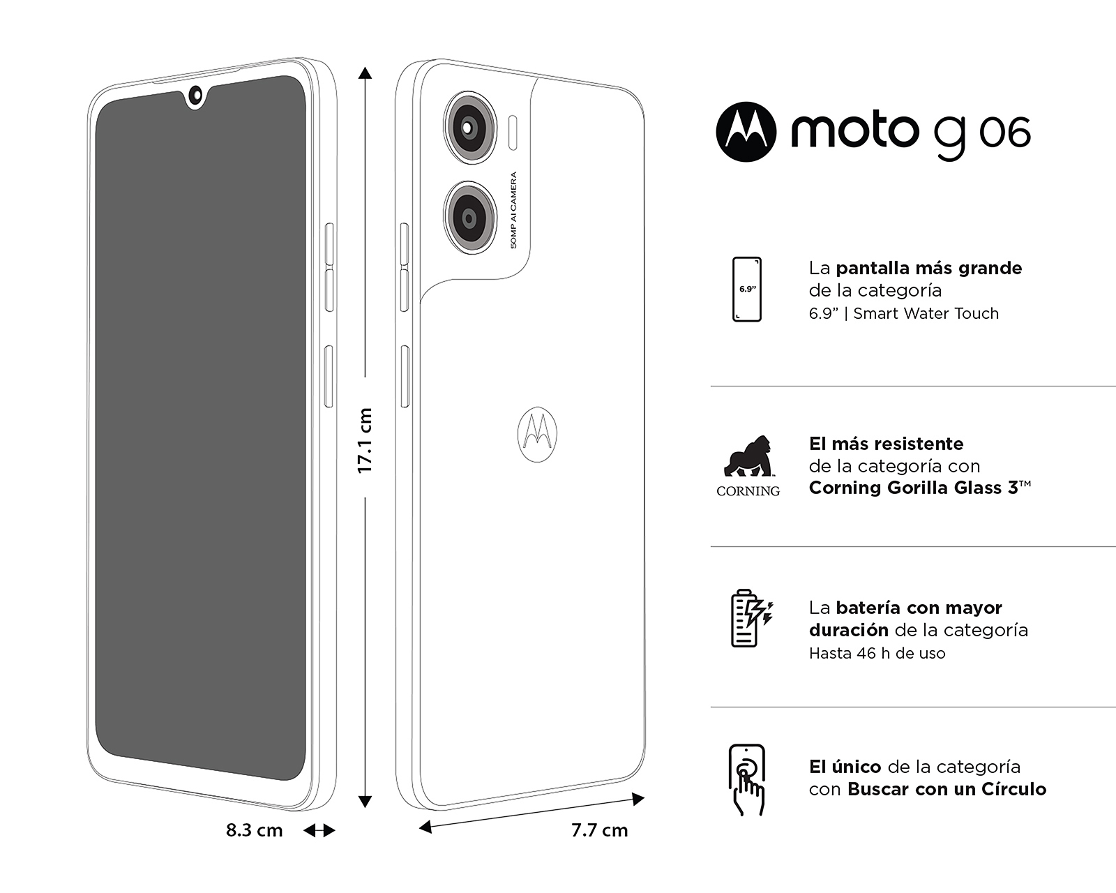 Foto 11 pulgar | Foto 10 | AT&T/Unefon Motorola Moto G06 64 GB Azul