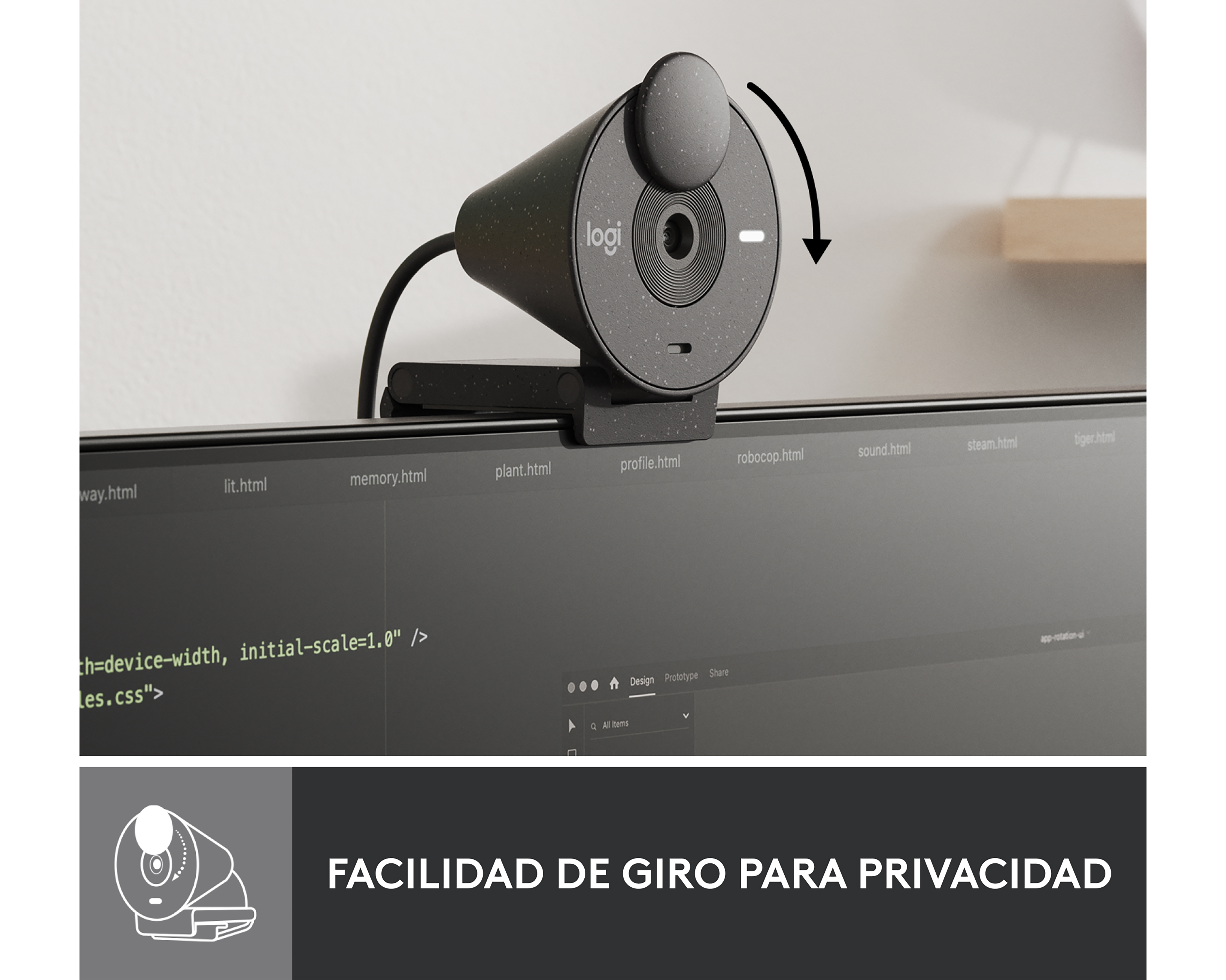 Foto 6 pulgar | Foto 5 | Cámara Web Logitech Brio 300 con Micrófono Omnidireccional