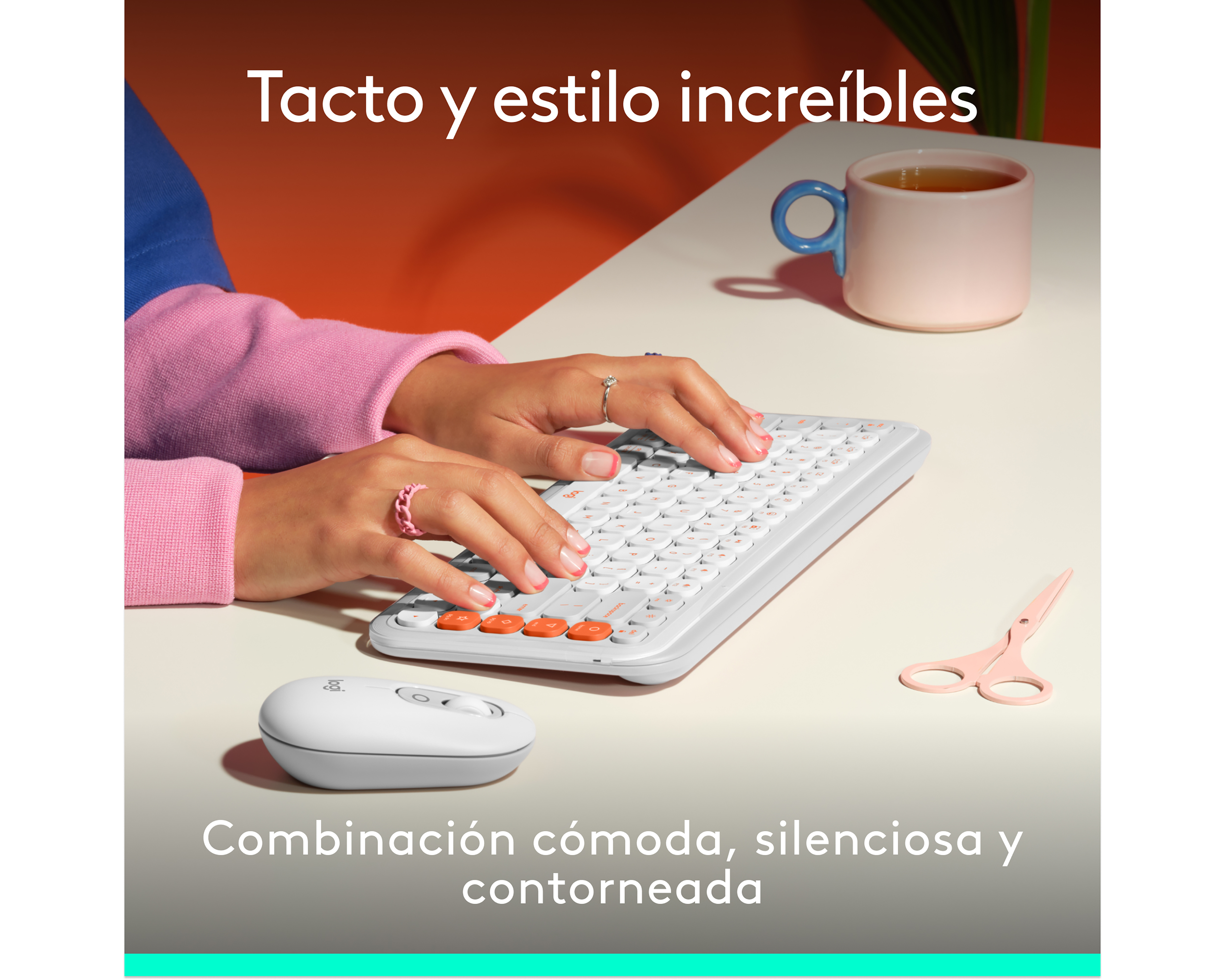 Foto 4 pulgar | Foto 3 | Combo de Teclado y Mouse Inalámbrico Logitech Pop Icon