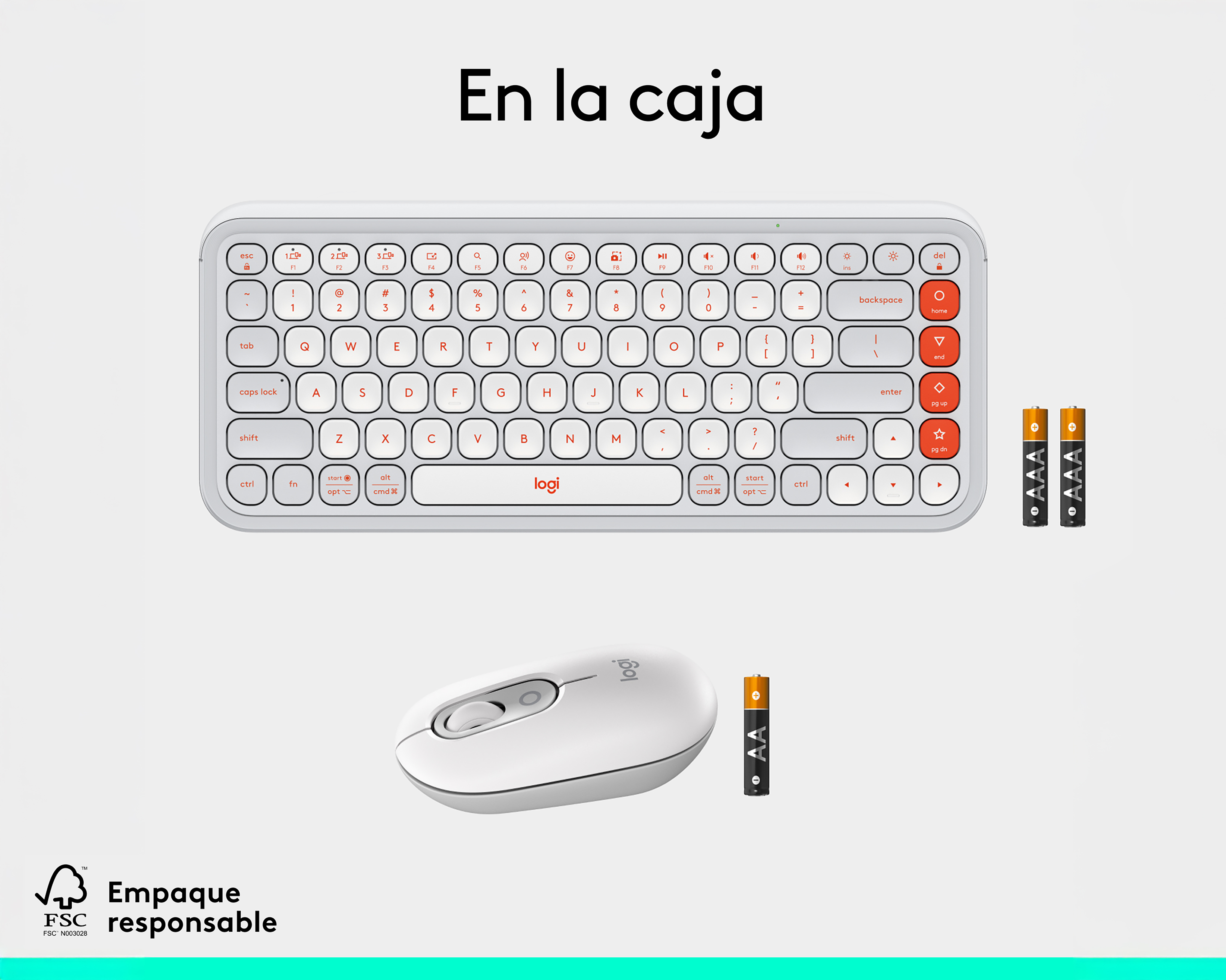 Foto 8 | Foto 8 | Combo de Teclado y Mouse Inalámbrico Logitech Pop Icon