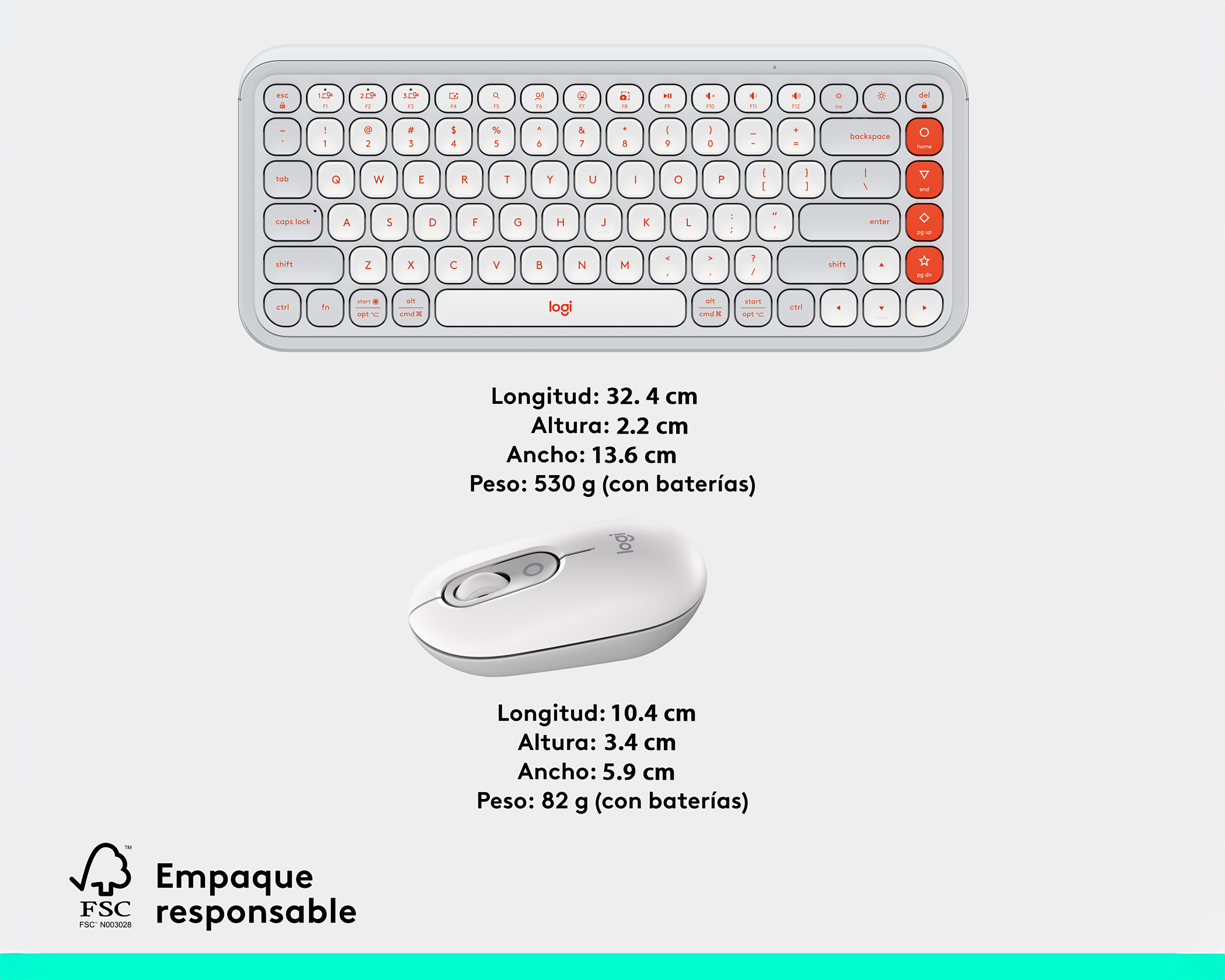 Foto 10 pulgar | Foto 9 | Combo de Teclado y Mouse Inalámbrico Logitech Pop Icon