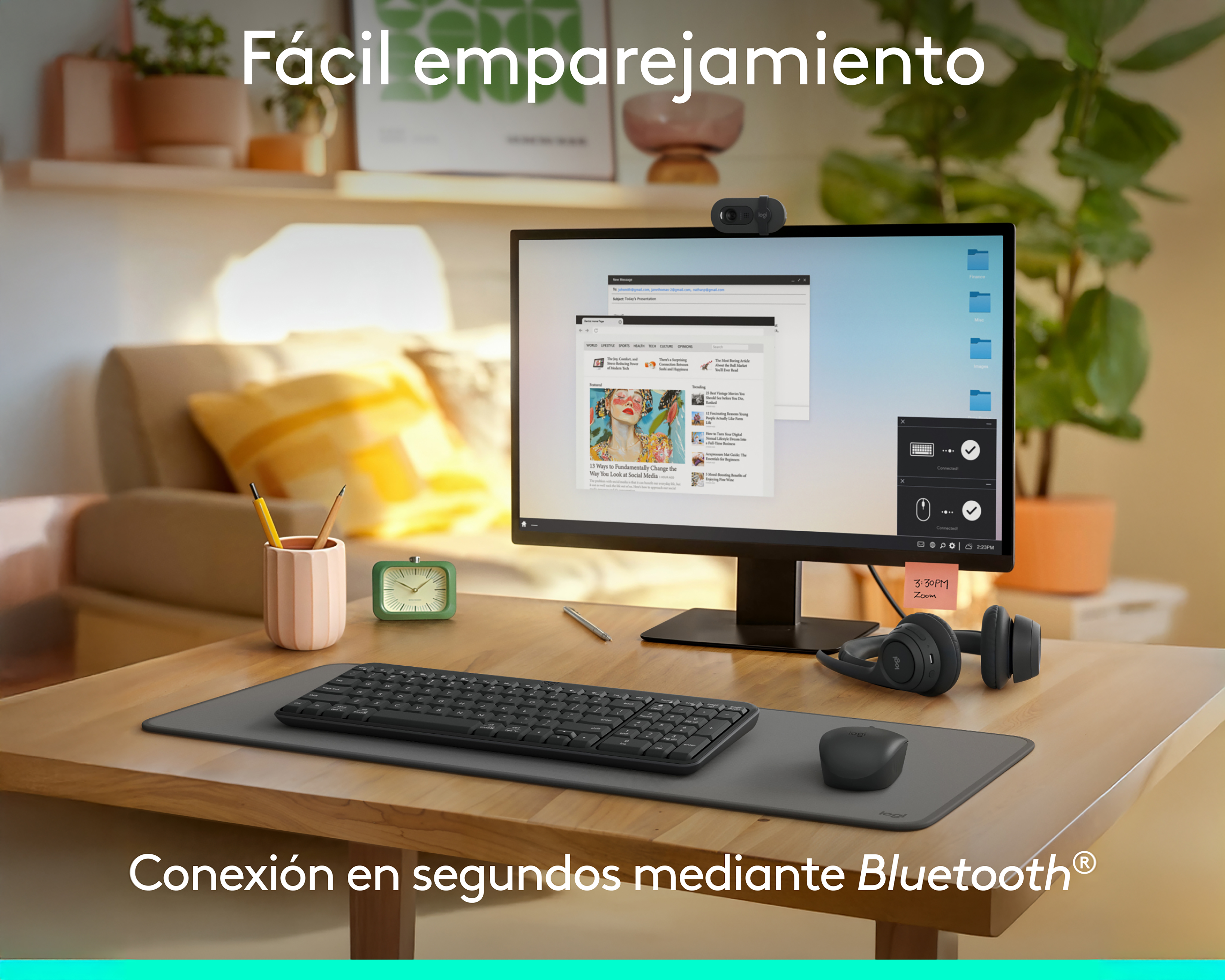 Foto 2 | Foto 2 | Combo de Teclado y Mouse Inalámbricos Logitech MK250