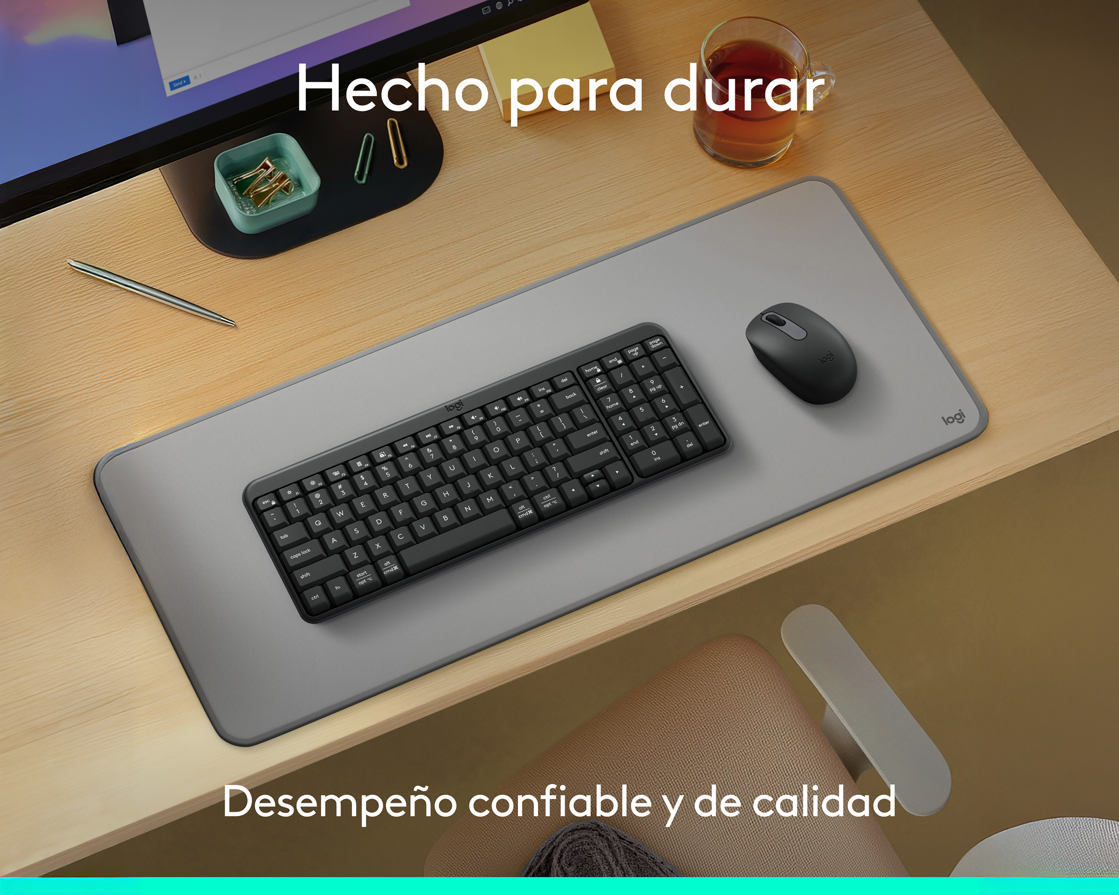 Foto 4 pulgar | Foto 3 | Combo de Teclado y Mouse Inalámbricos Logitech MK250