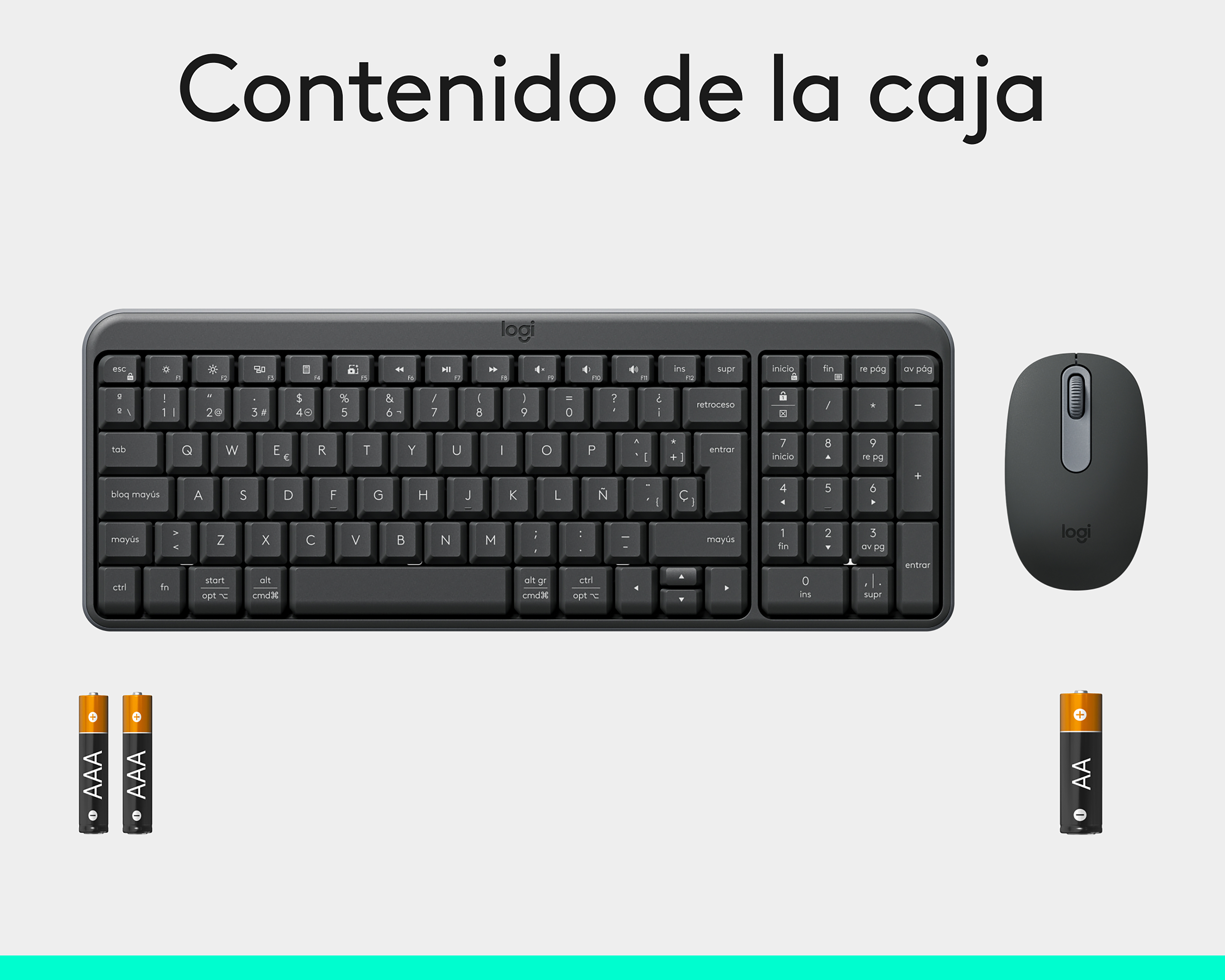 Foto 10 pulgar | Foto 9 | Combo de Teclado y Mouse Inalámbricos Logitech MK250