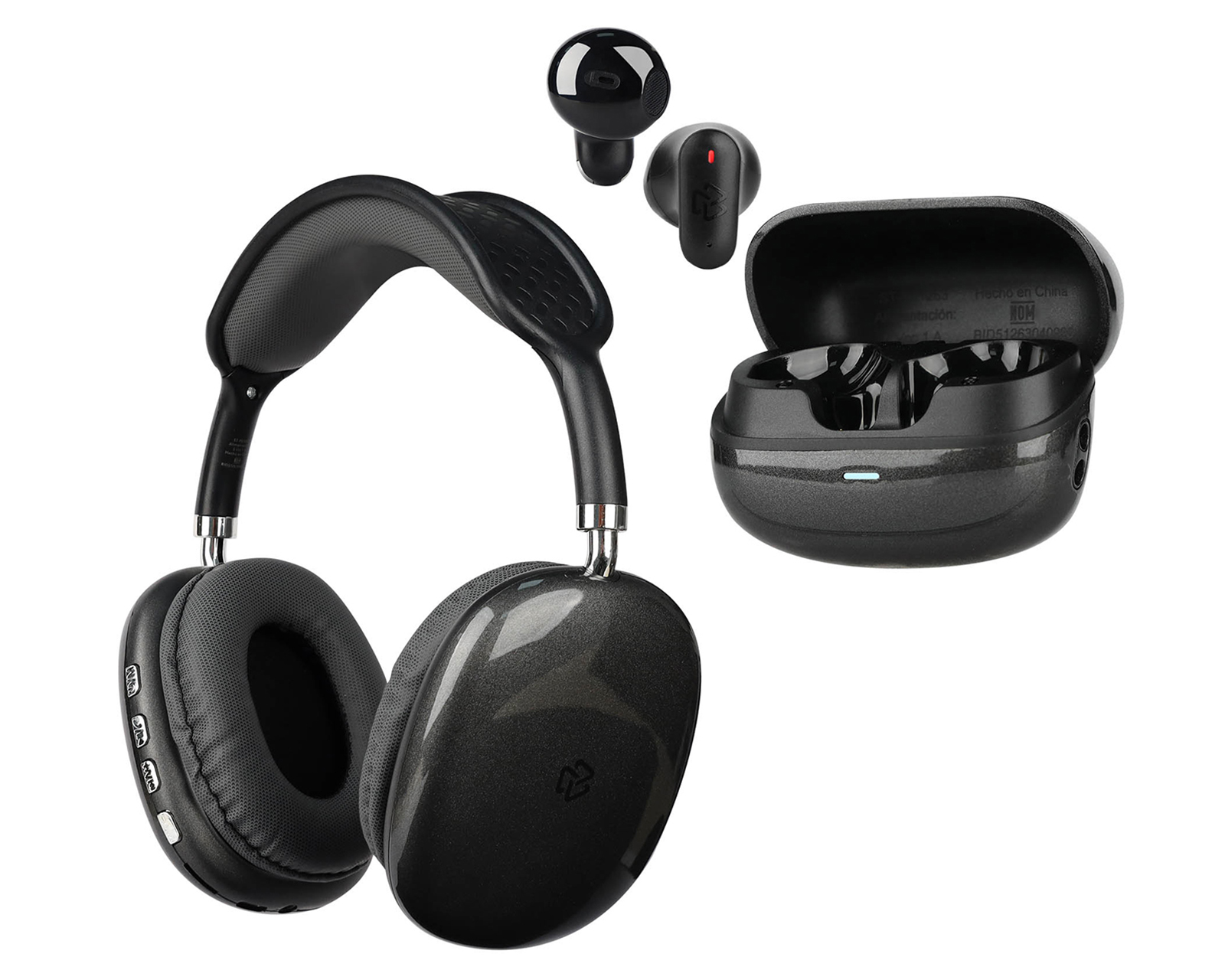 Foto 1 | Foto 1 | Audífonos de Diadema Inalámbricos STF ST-P51263 con Micrófono + Audífonos True Wireless con Bluetooth