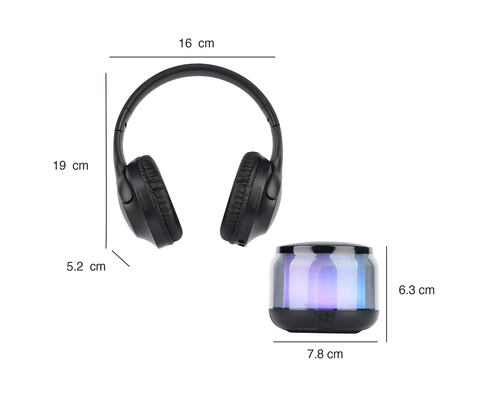 Foto 11 pulgar | Foto 10 | Audífonos Inalámbricos STF ST-P51287 con Micrófono + Bocina Bluetooth