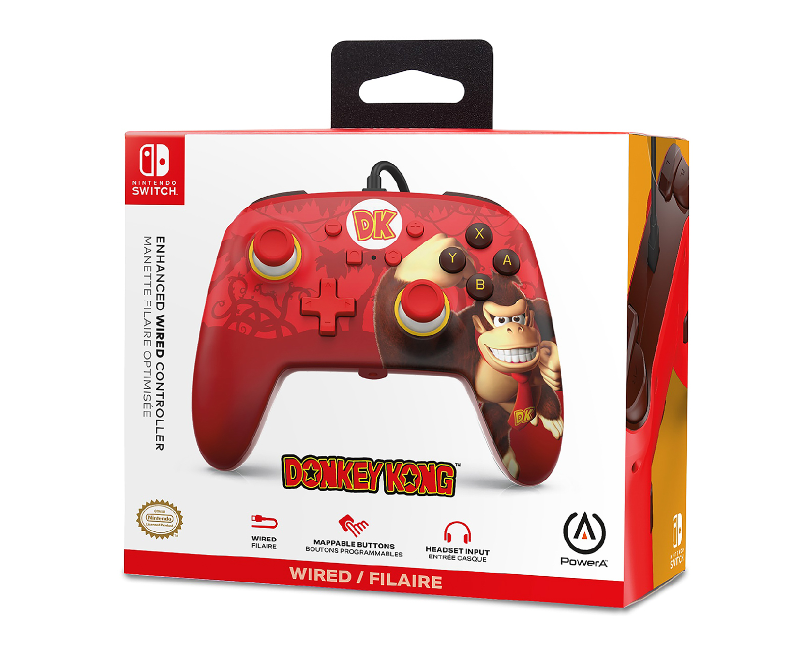 Control Alámbrico para Nintendo Switch Power A DK Flex Rojo