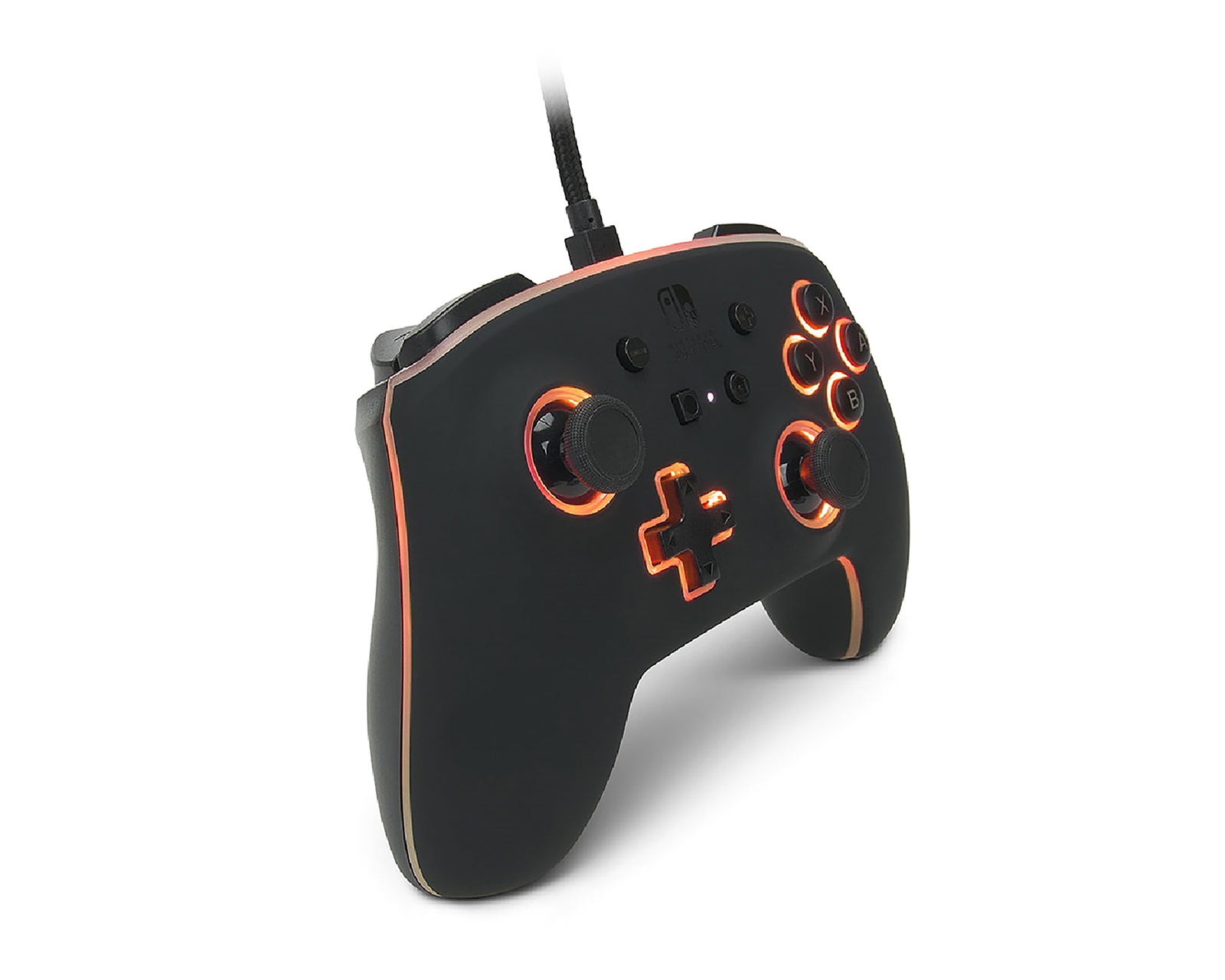 Foto 3 pulgar | Foto 2 | Control Alámbrico para Nintendo Switch Power A Enhanced Spectra Negro