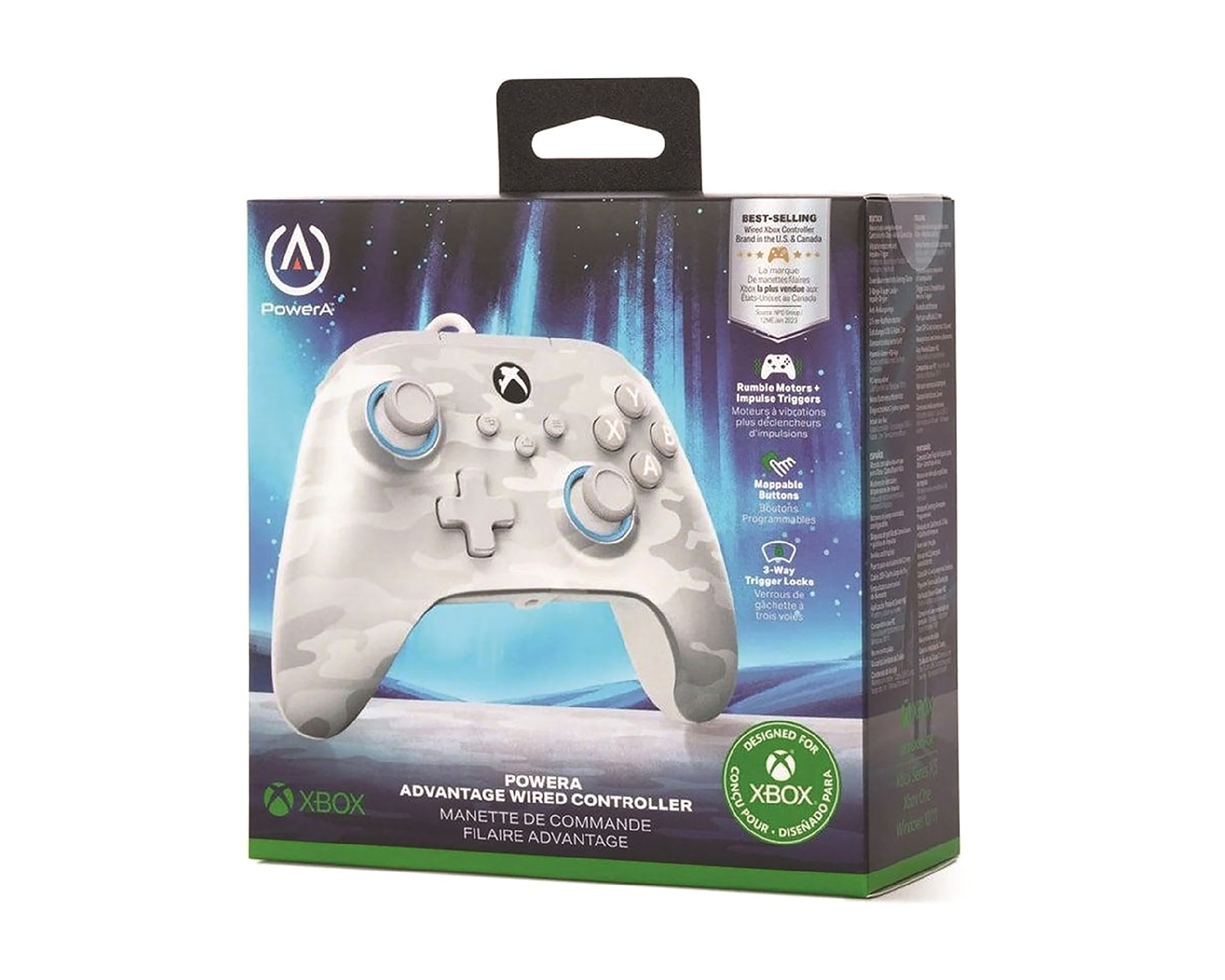 Foto 7 pulgar | Foto 6 | Control Alámbrico para Xbox Series S-X y PC Power A Artic Camo Gris