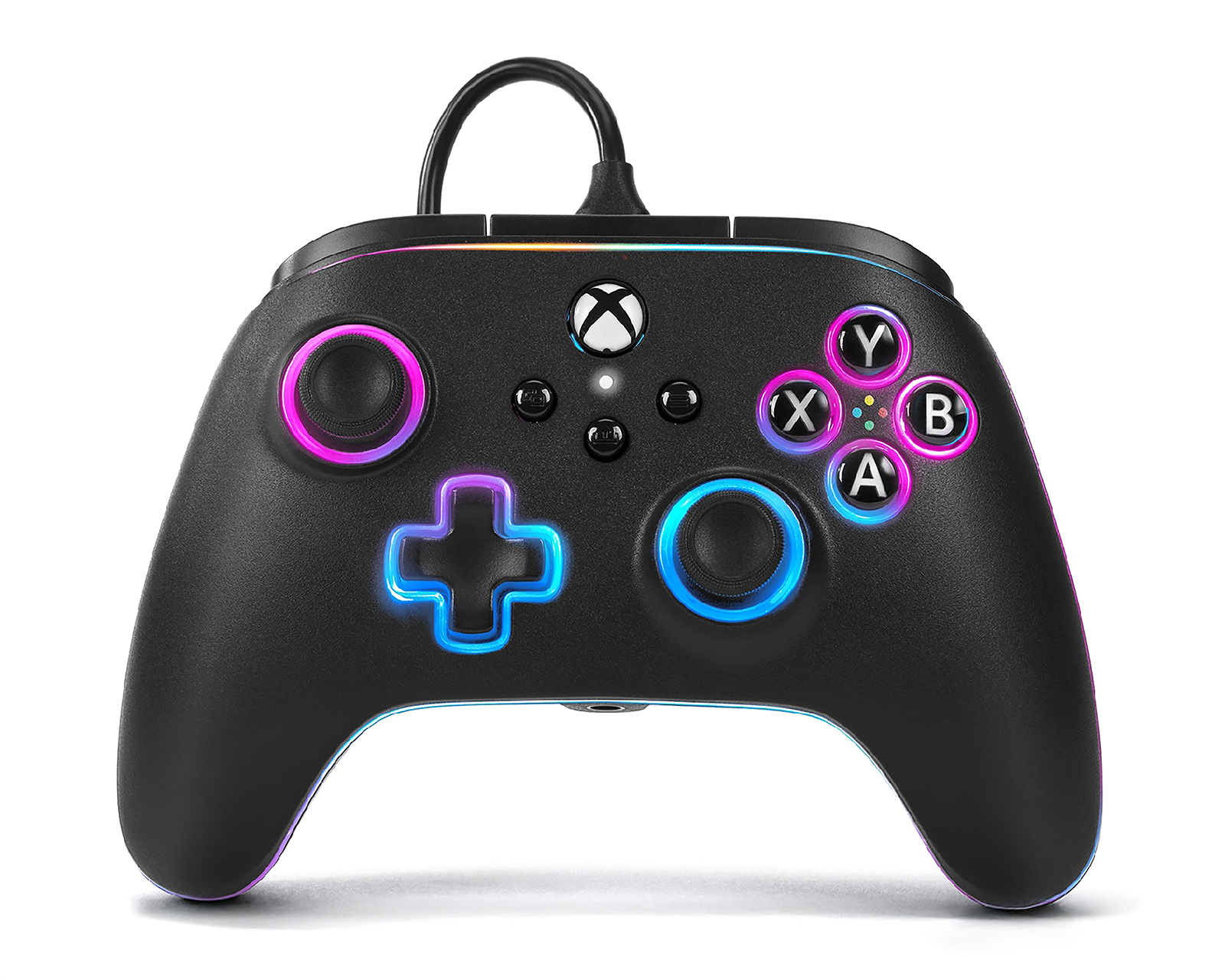 Control Alámbrico para Xbox Series S-X y PC Power A ADV Lumectra WR Negro