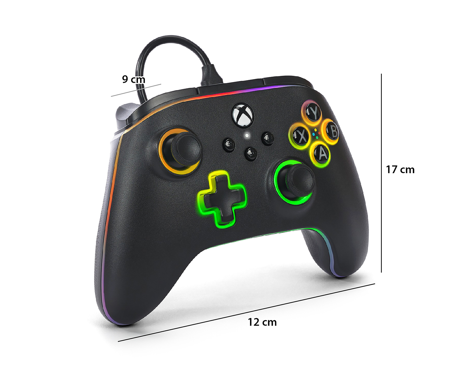 Foto 7 | Foto 7 | Control Alámbrico para Xbox Series S-X y PC Power A ADV Lumectra WR Negro