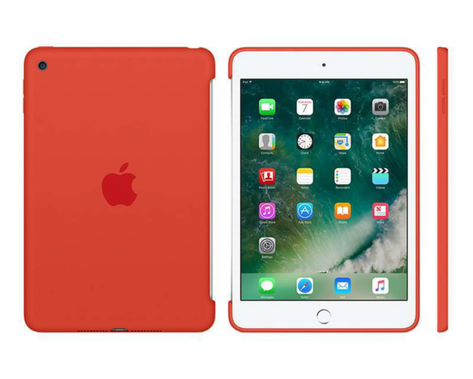 Foto 3 pulgar | Foto 2 | Mica de Silicón para iPad mini 4 Anaranjada