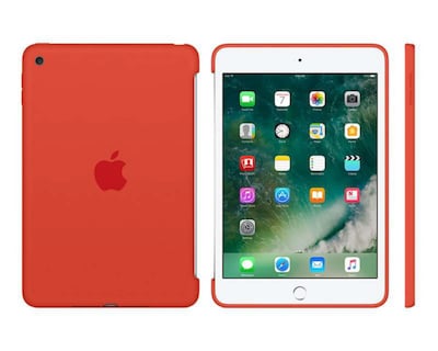 Foto 2 | Foto 2 | Mica de Silicón para iPad mini 4 Anaranjada