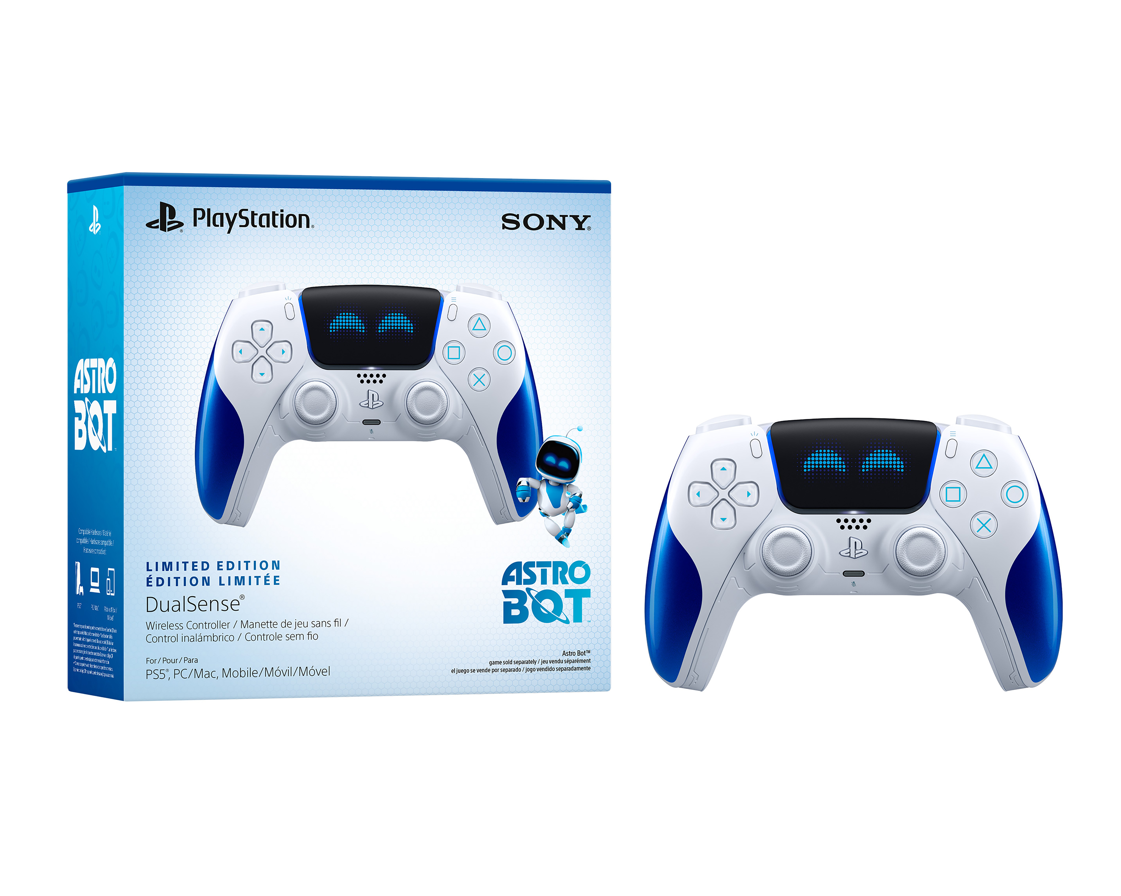 Preventa Control Inalámbrico para PlayStation 5 Sony Astro Bot Blanco