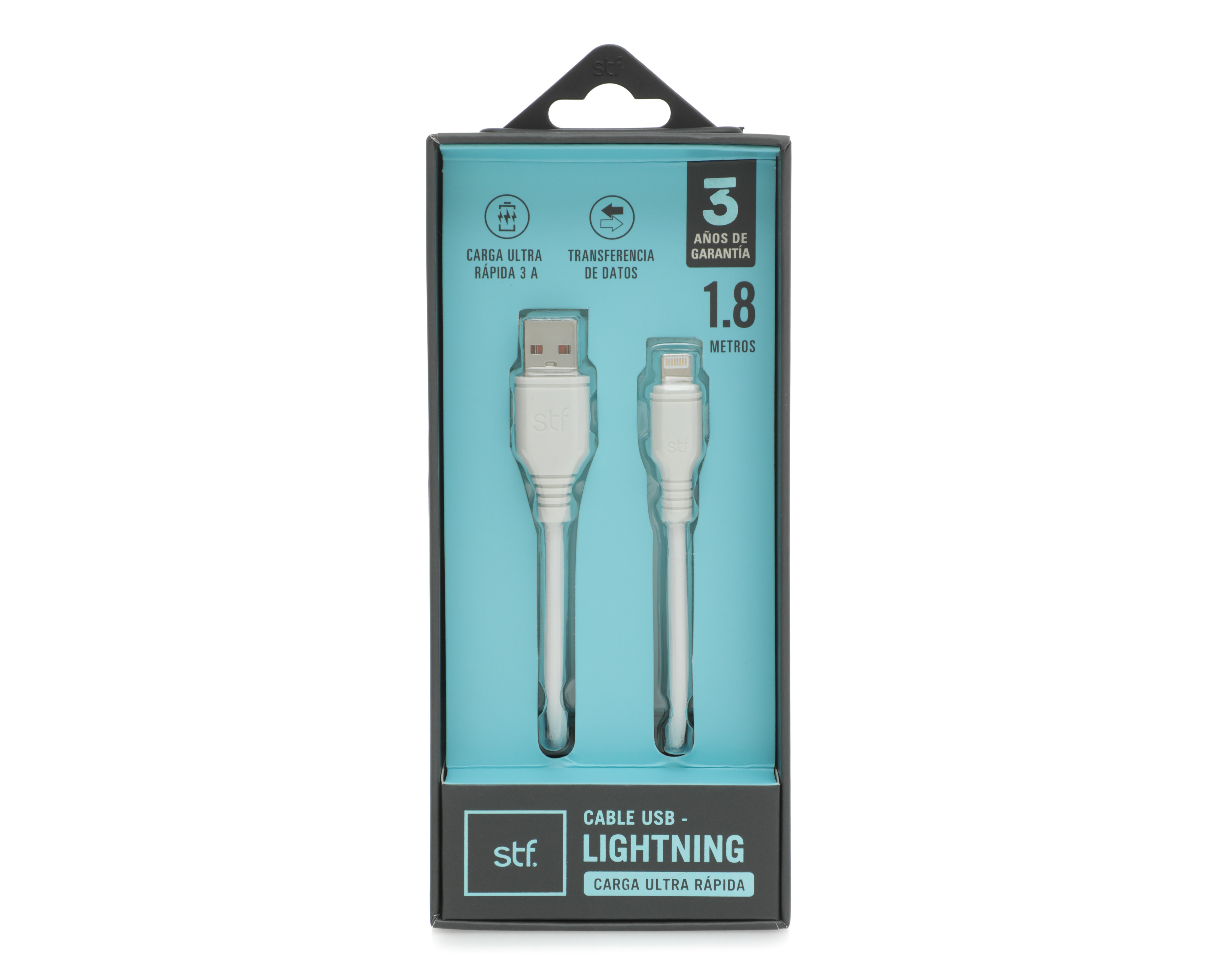 Foto 4 pulgar | Foto 3 | Cable STF Lightning - USB de 1.8 Metros