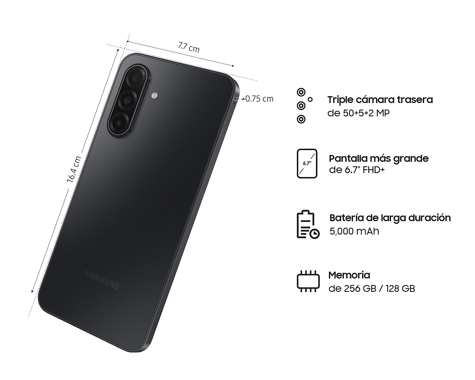 Foto 10 pulgar | Foto 9 | AT&T/Unefon Samsung Galaxy A17 LTE 128 GB Negro