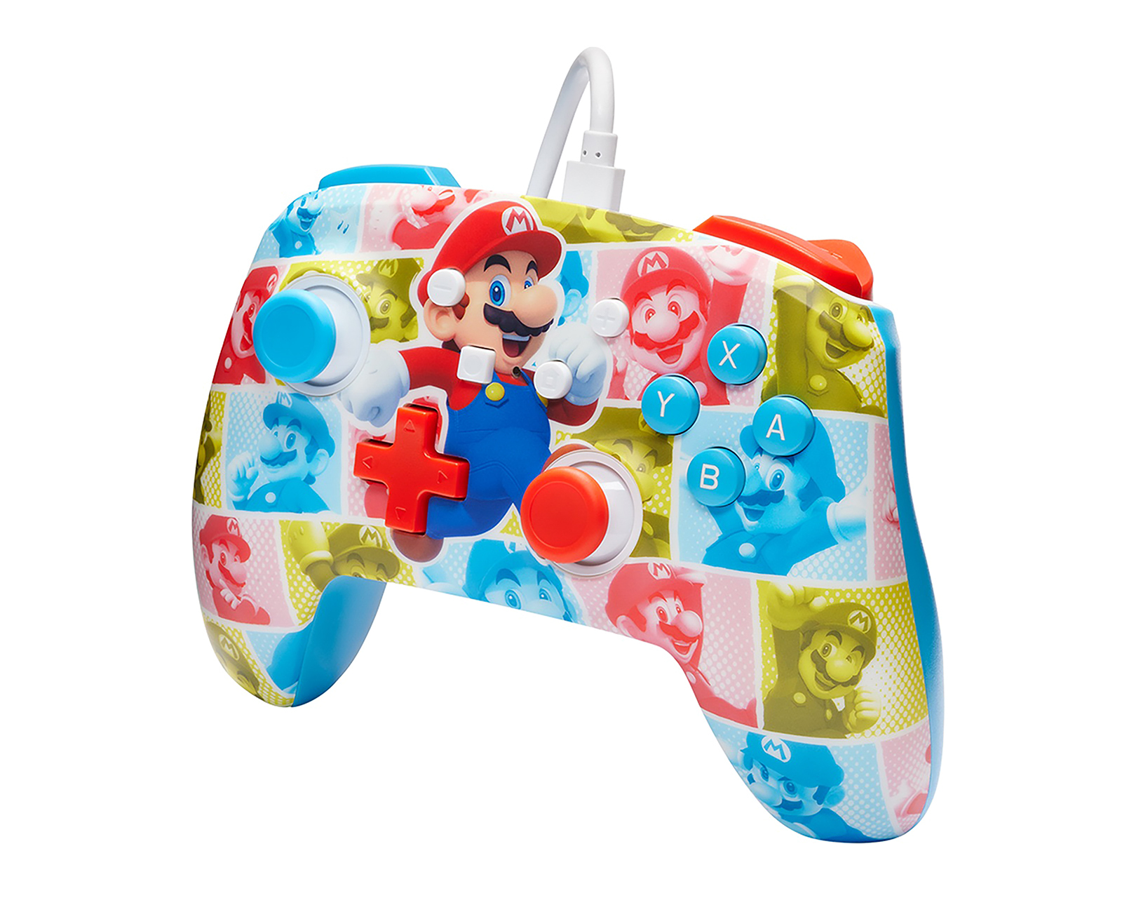 Foto 2 | Foto 2 | Control Alámbrico para Nintendo Switch Power A Mario Hero Multicolor