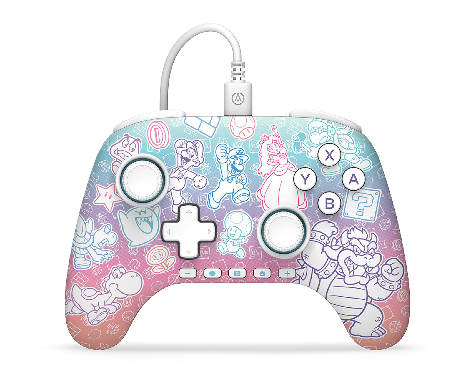 Control Alámbrico para Nintendo Switch 2 Power A Mushroom KM Multicolor