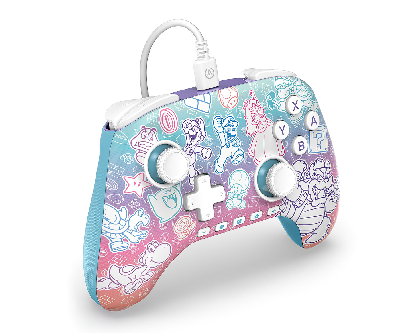 Foto 3 pulgar | Foto 2 | Control Alámbrico para Nintendo Switch 2 Power A Mushroom KM Multicolor