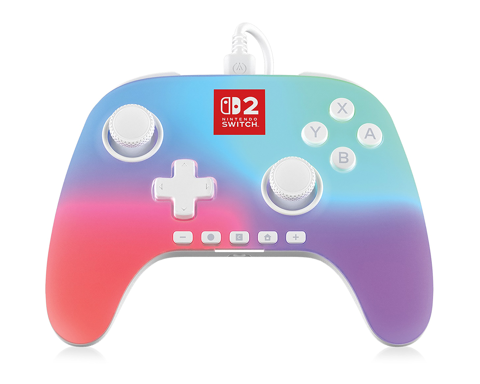 Control Alámbrico para Nintendo Switch 2 Power A Lumectra Multicolor