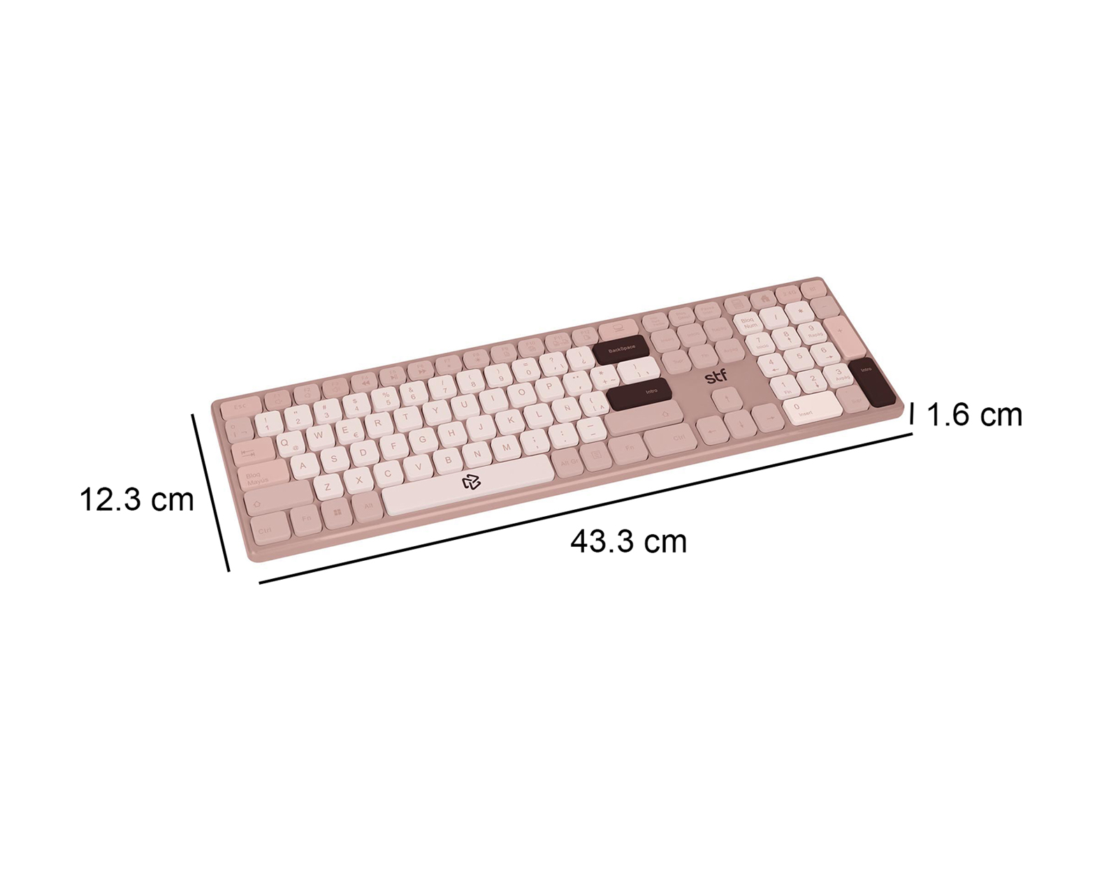 Foto 5 | Foto 5 | Teclado inalámbrico con Reposa Muñecas STF ST-A08182