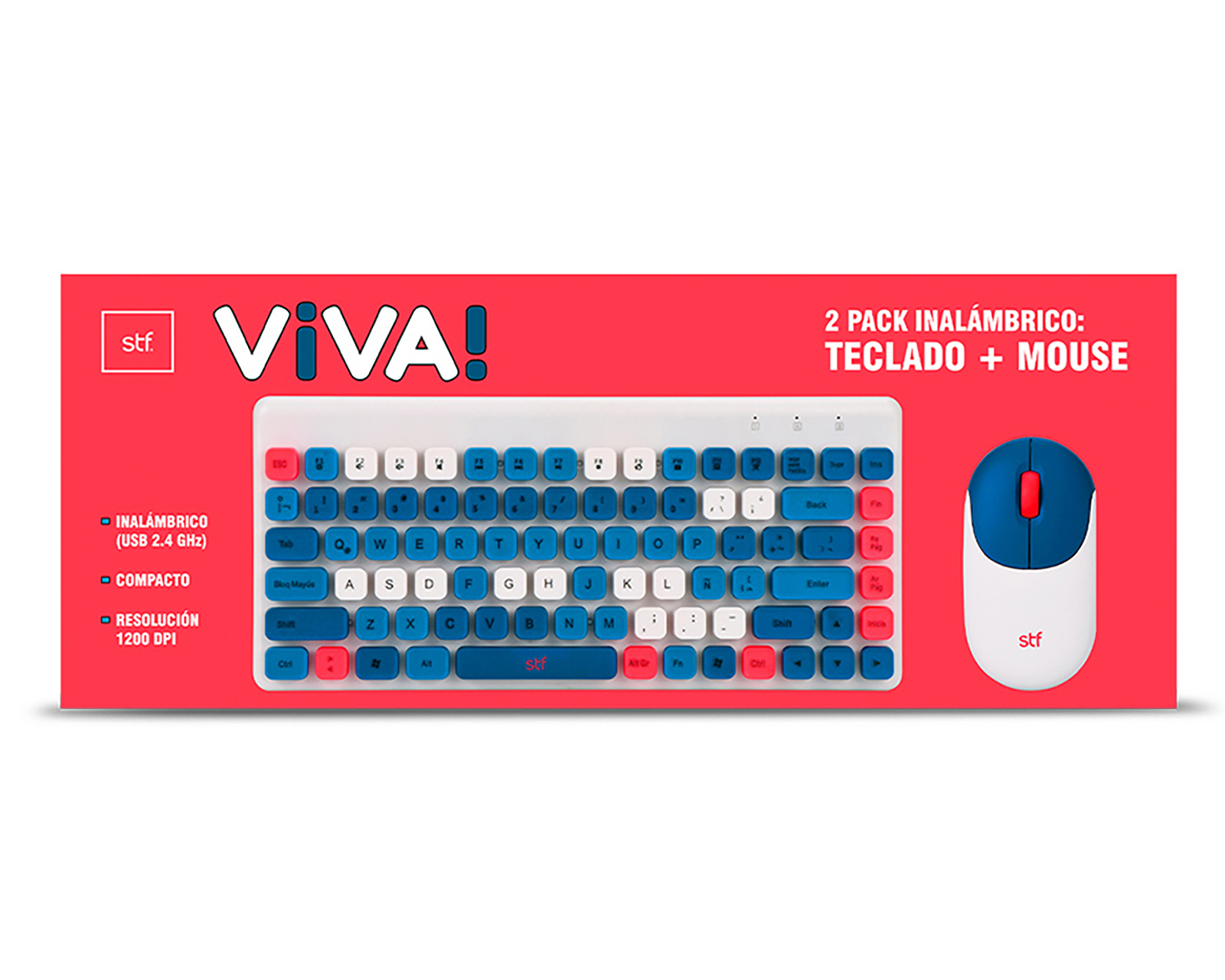 Foto 6 pulgar | Foto 5 | Teclado y Mouse Inalámbrico STF Viva