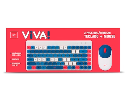 Foto 5 | Foto 5 | Teclado y Mouse Inalámbrico STF Viva