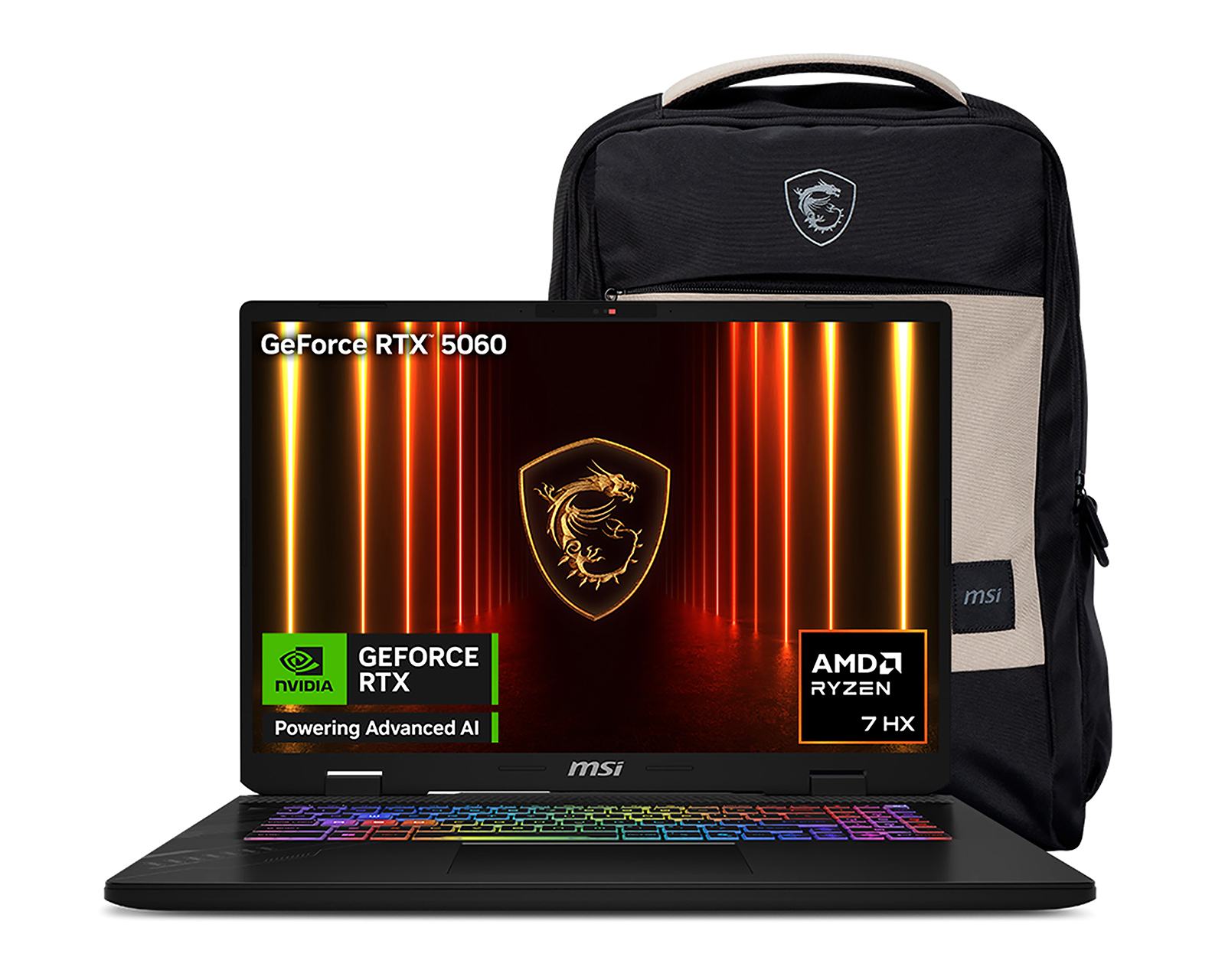 Laptop Gamer MSI Crosshair A17 HX 17 Pulgadas NVIDIA GeForce RTX 5060 16 GB RAM 1 TB SSD Negra + Mochila