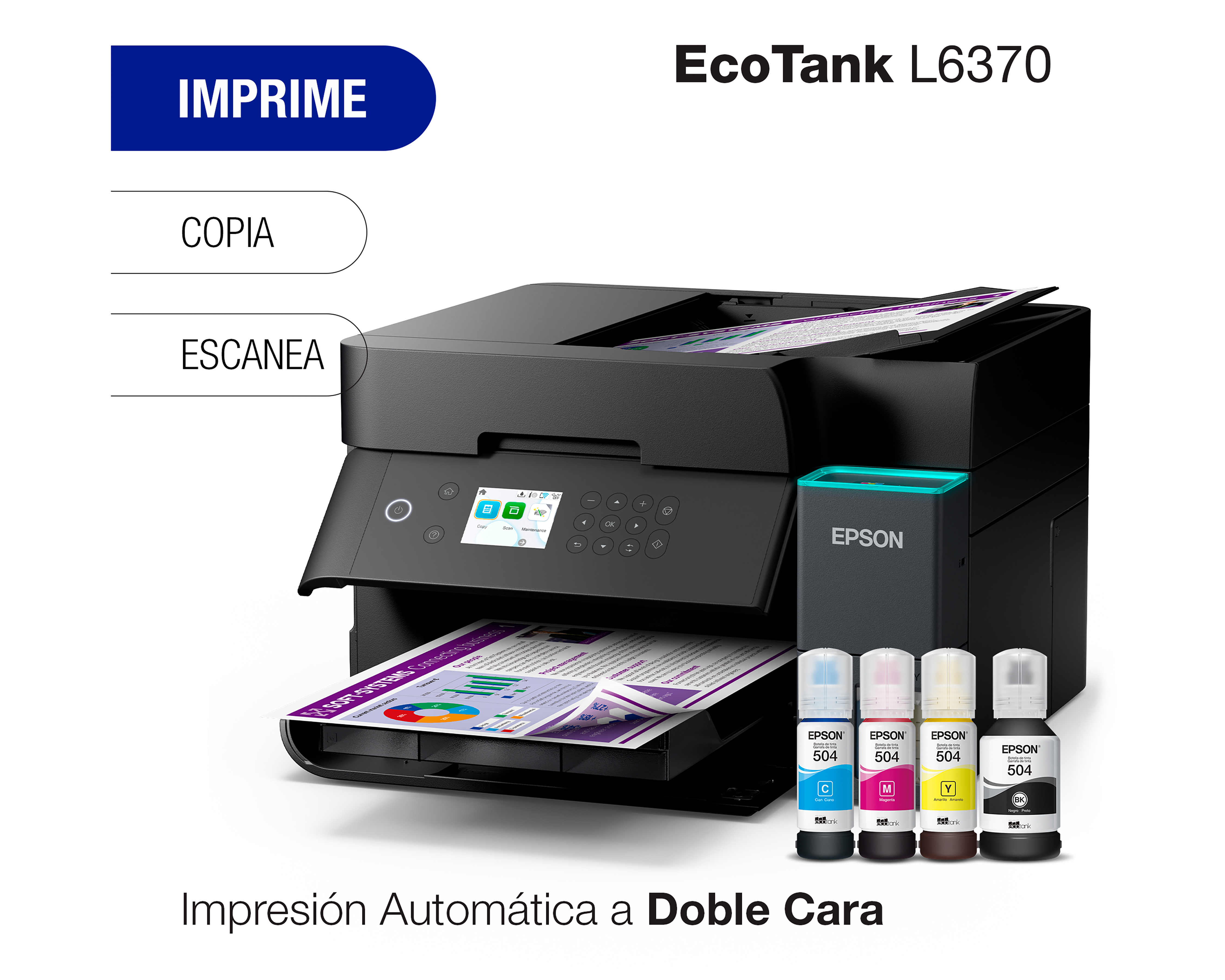 Foto 4 pulgar | Foto 3 | Impresora Multifuncional Epson de Inyección EcoTank L6370