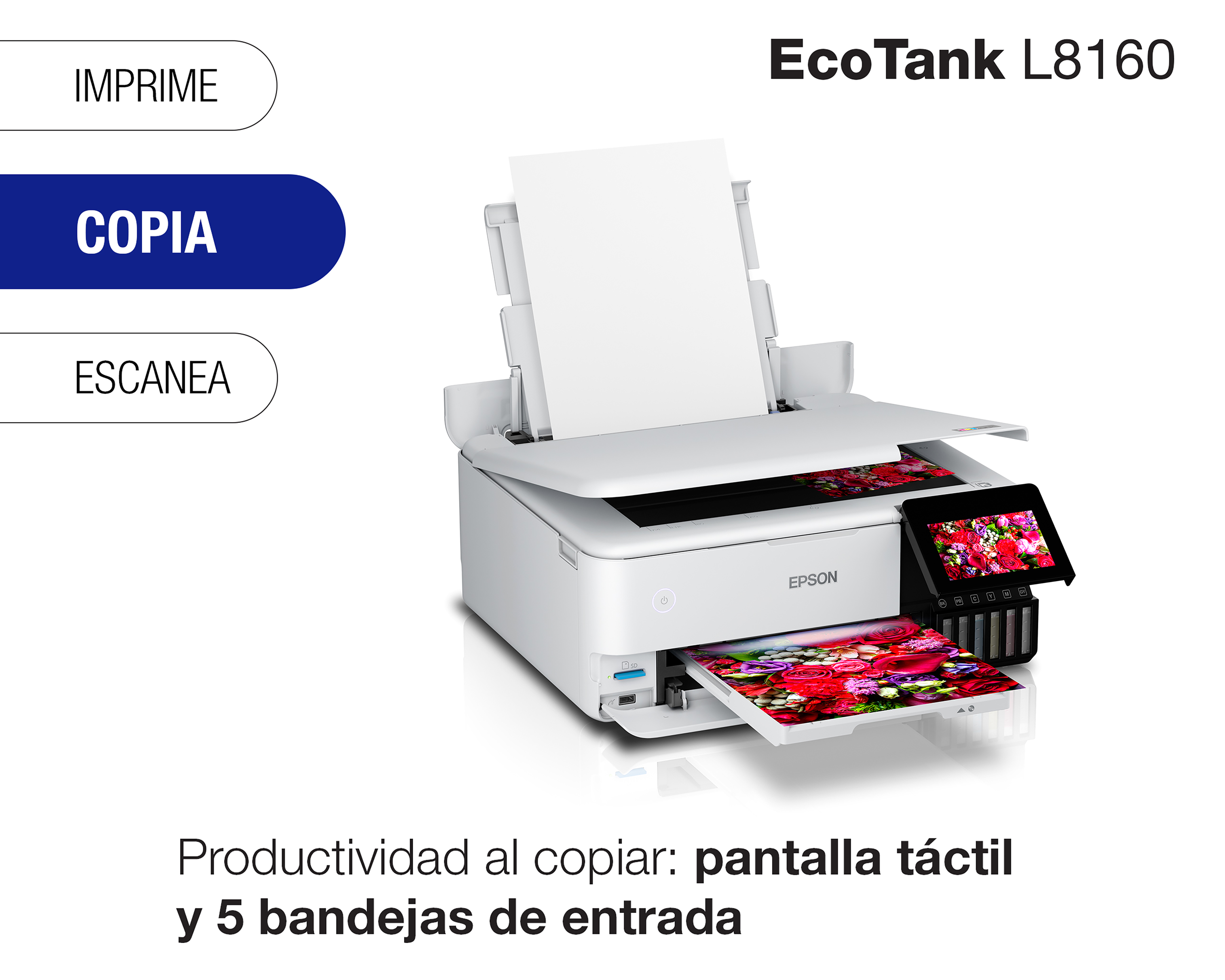 Foto 5 | Foto 5 | Impresora Multifuncional Epson de Inyección EcoTank L8160