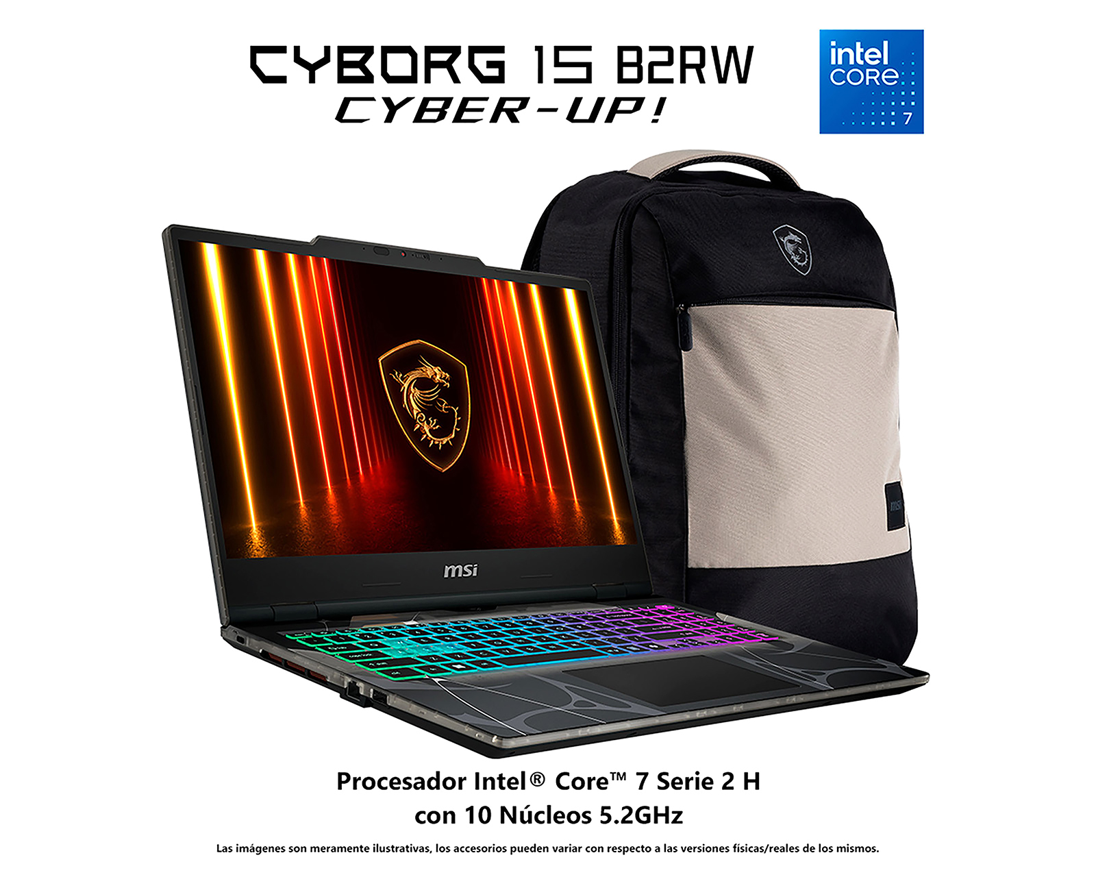 Foto 3 pulgar | Foto 2 | Laptop Gamer MSI Cyborg 15 B2RWFKG-452MX 15.6 Pulgadas NVIDIA GeForce RTX 5060 16 GB RAM 1 TB SSD Negra