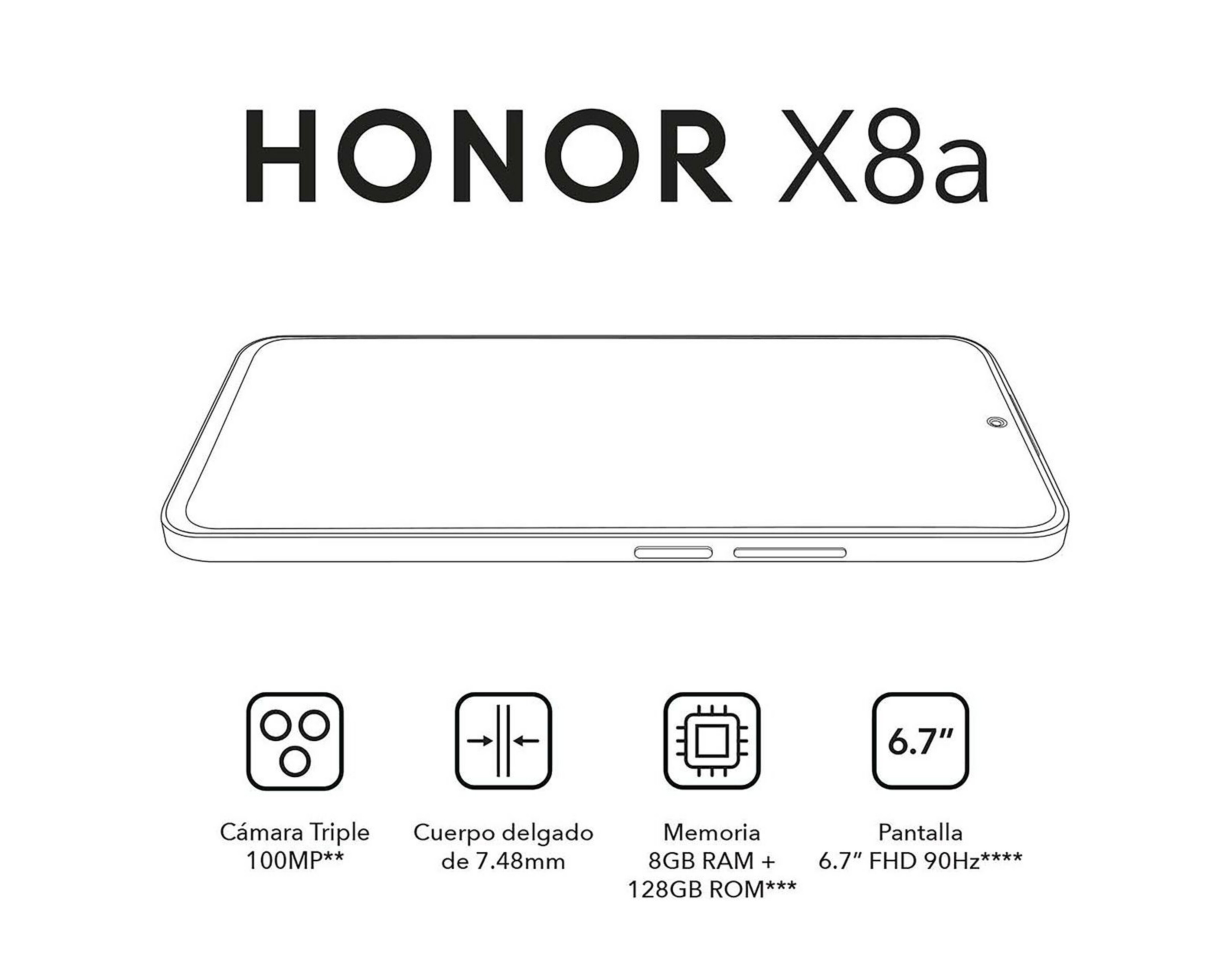 Foto 8 pulgar | Foto 7 | Telcel Honor X8A 128 GB Cian