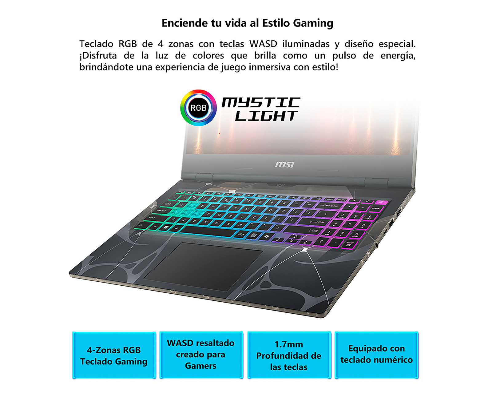 Foto 6 | Foto 6 | Laptop Gamer MSI Cyborg 15 B2RWEKG-456MX 15.6 Pulgadas Intel Core 7 NVIDIA GeForce RTX 5050 16 GB RAM 512 GB SSD Negra