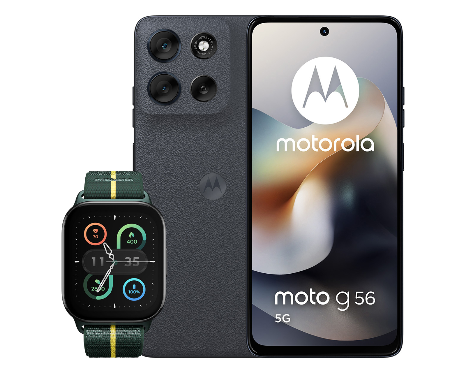 Foto 1 | Foto 1 | Telcel Motorola G56 5G 256 GB Gris + Moto Watch Fit