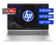 Laptop HP 15-FC0265LA 15.4 Pulgadas Windows 11 Home AMD Ryzen 5 512 GB SSD Plata