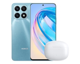 Telcel Honor X8A 128 GB Azul + Audífonos Inalámbricos X3 Lite