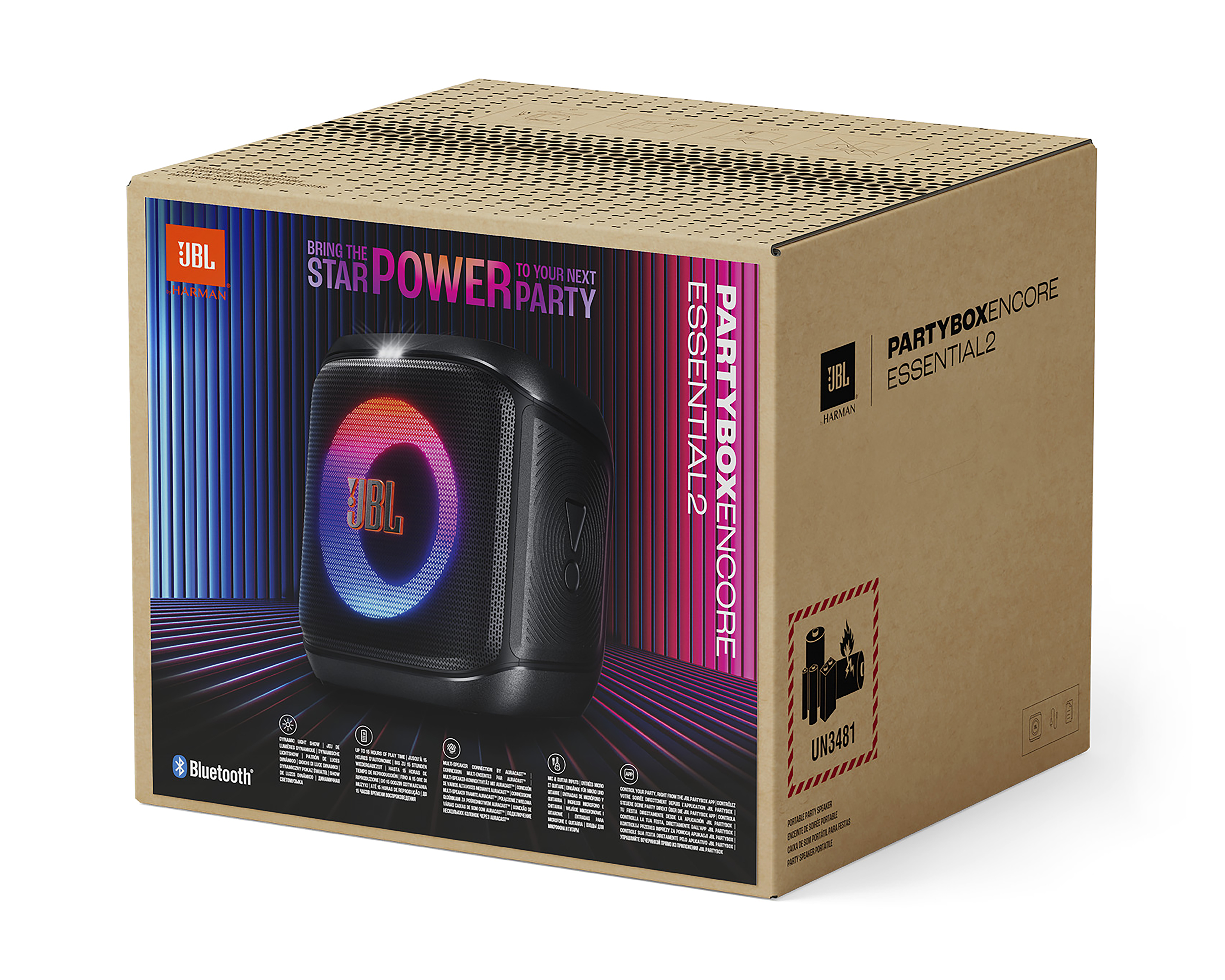 Foto 8 pulgar | Foto 7 | Bocina Bluetooth JBL PartyBox Encore Essential 2 100 W Resistente a Salpicaduras con Microfono