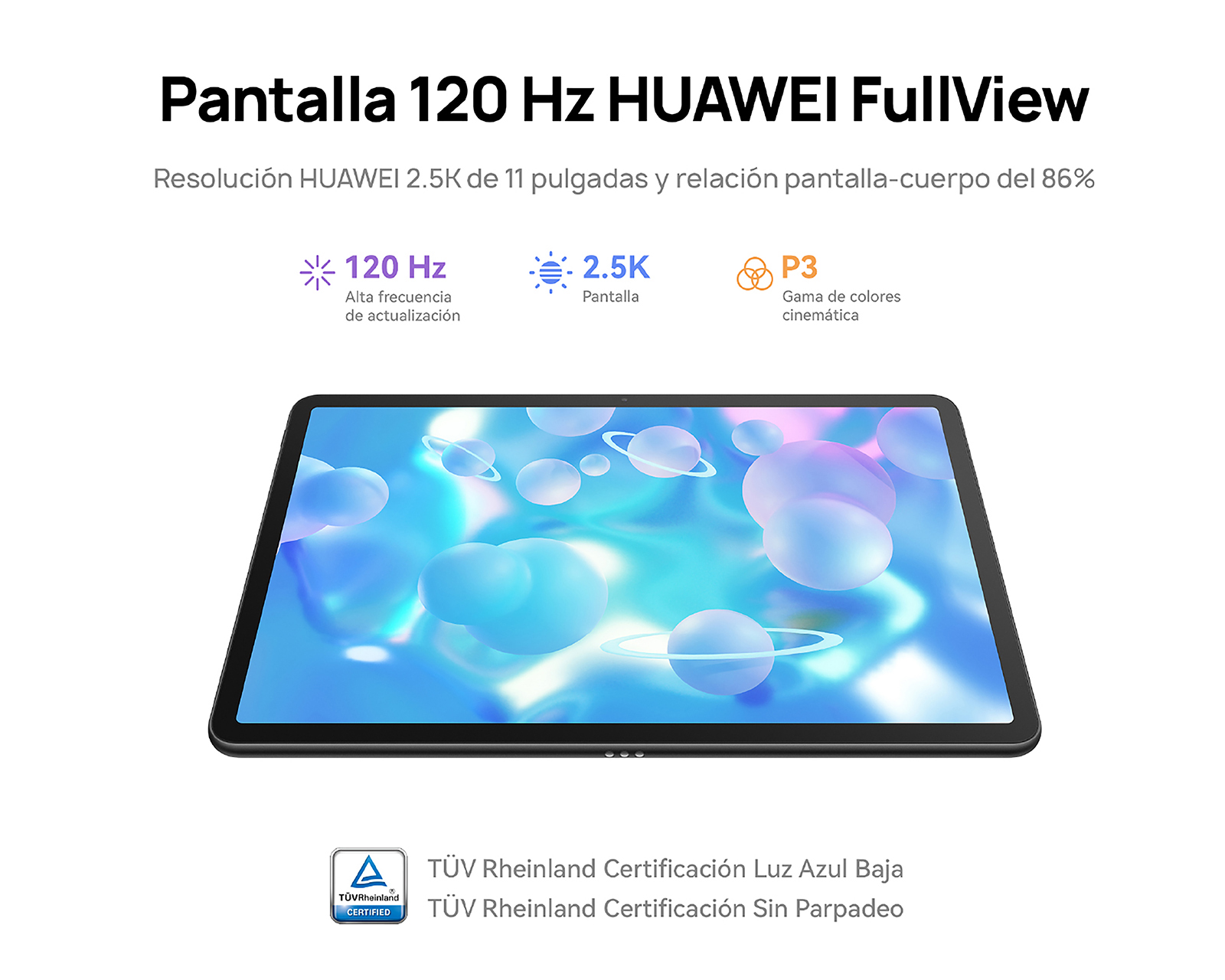 Foto 3 pulgar | Foto 2 | Tablet Huawei Matepad 11" 128 GB HarmonyOs 3.1 Wifi 6 GB RAM Negra