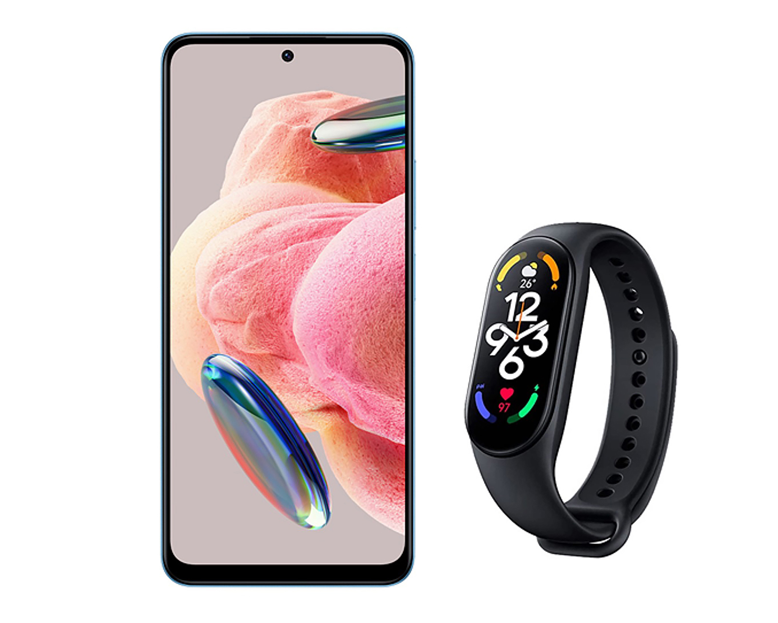 Foto 2 | Foto 2 | Movistar Xiaomi Redmi Note 12 128 GB Azul + Fitband