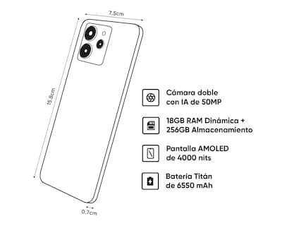 Foto 8 | Foto 8 | Telcel Realme 15T 256 GB Titanio