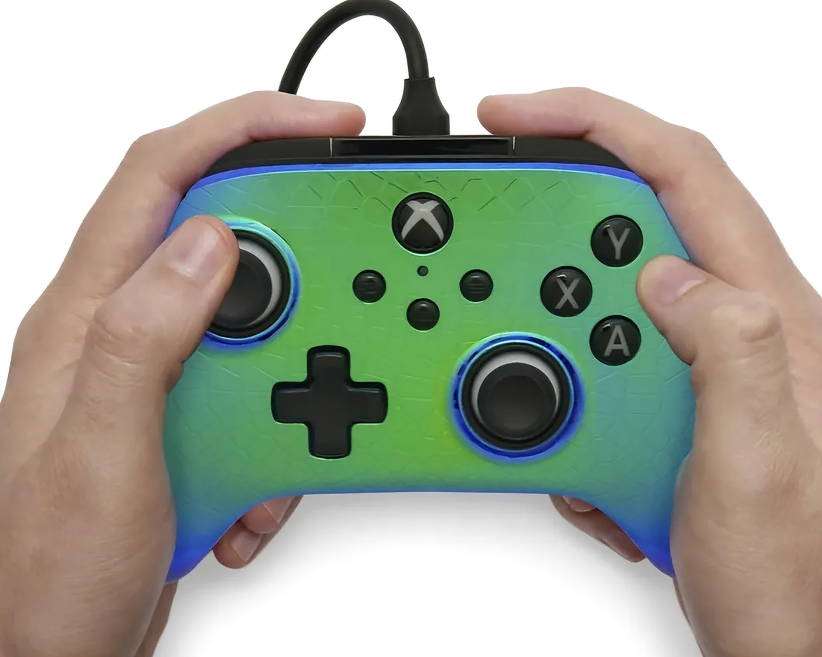 Foto 5 | Foto 5 | Control Alámbrico para Xbox Series S-X y PC Power A Artic Camo Azul