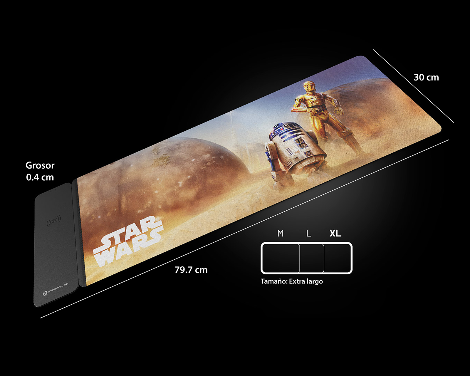 Foto 8 | Foto 8 | Mouse Pad Primus Star Wars con Cargador Inalámbrico