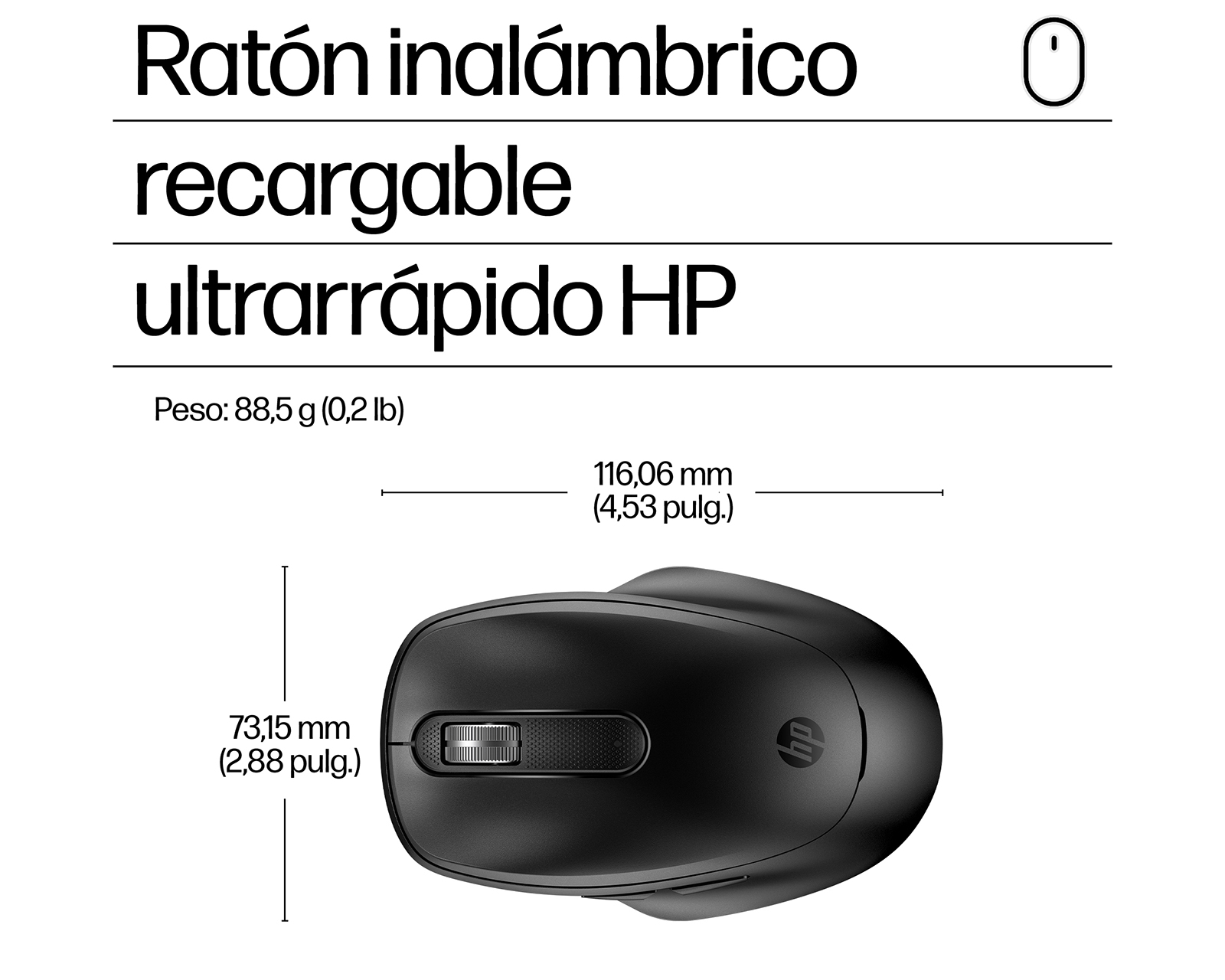 Foto 11 pulgar | Foto 10 | Mouse Inalámbrico HP 510