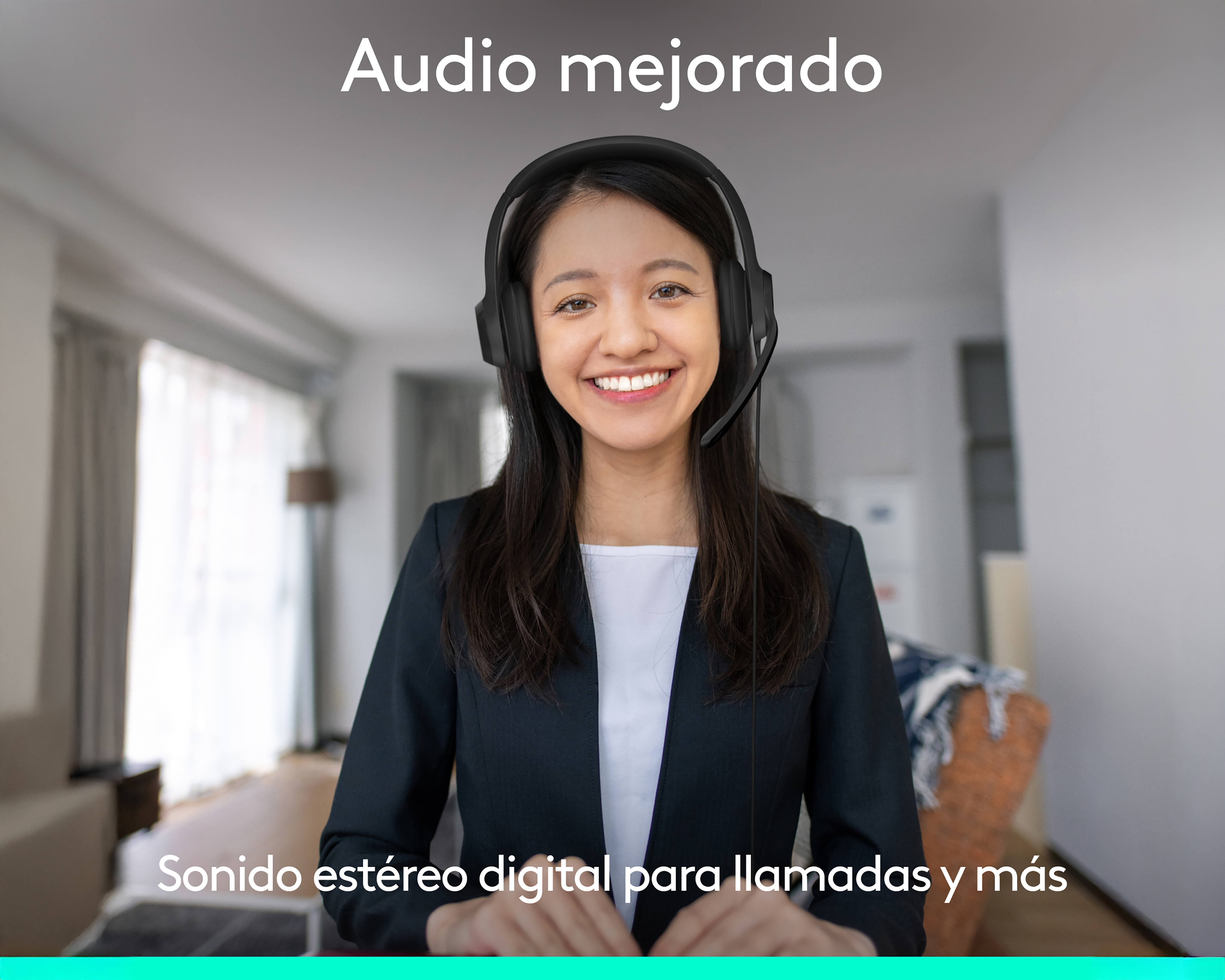 Foto 3 pulgar | Foto 2 | Audífonos de Diadema Alámbricos Logitech H390 981-001575 con Micrófono